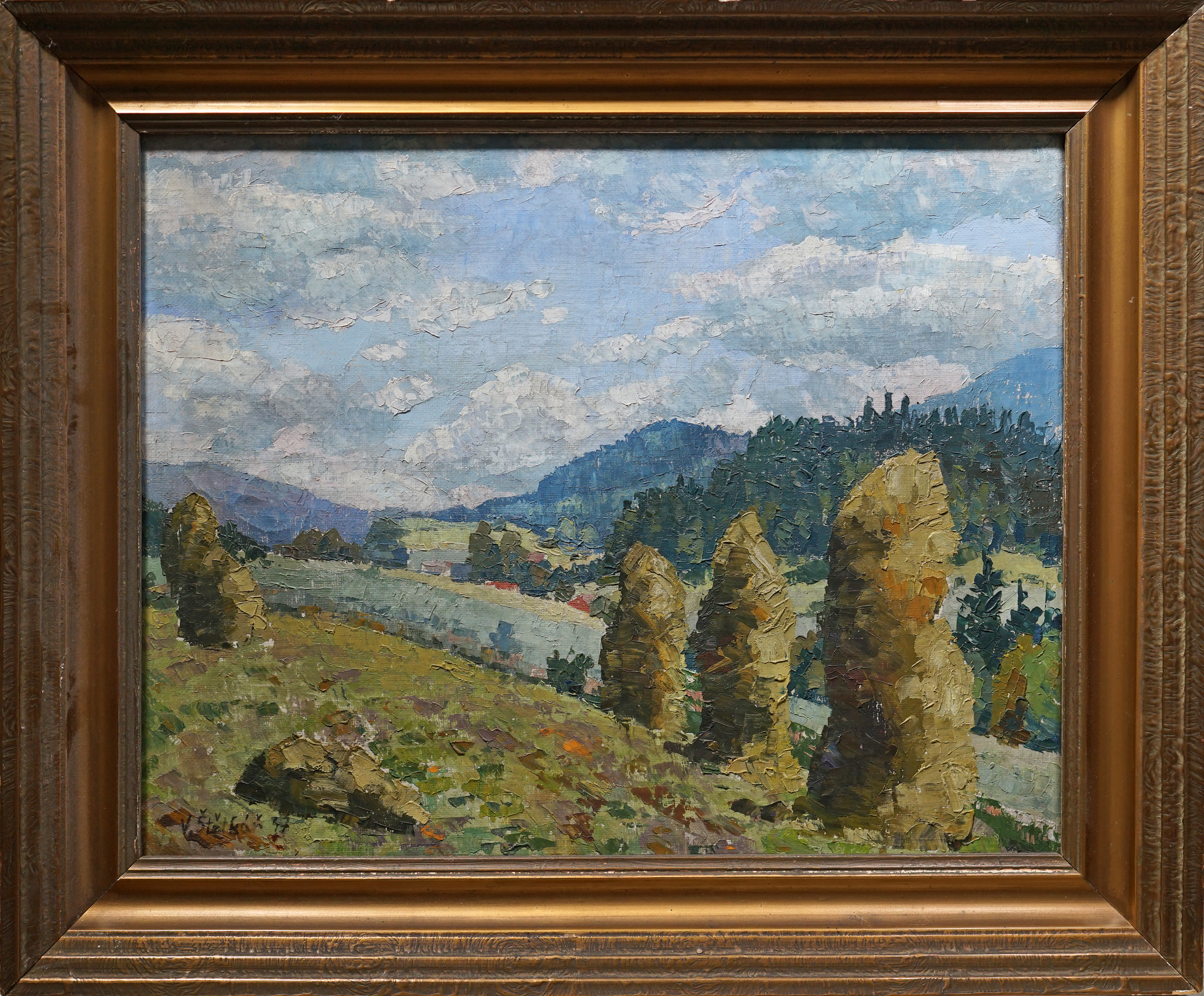 Karel Štětkář – Krajina se snopy