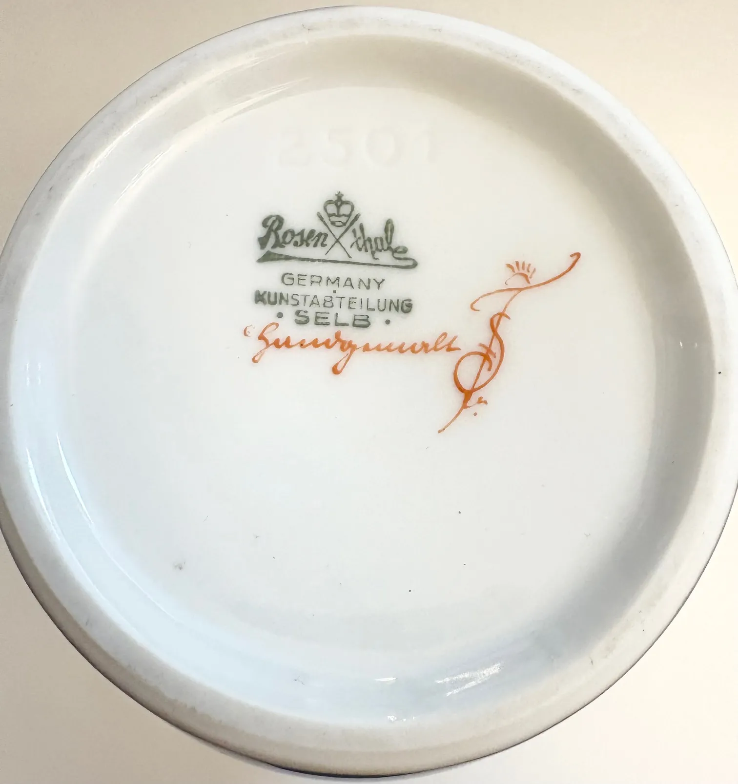Porcelánová váza s květinovým motivem – Rosenthal - 9