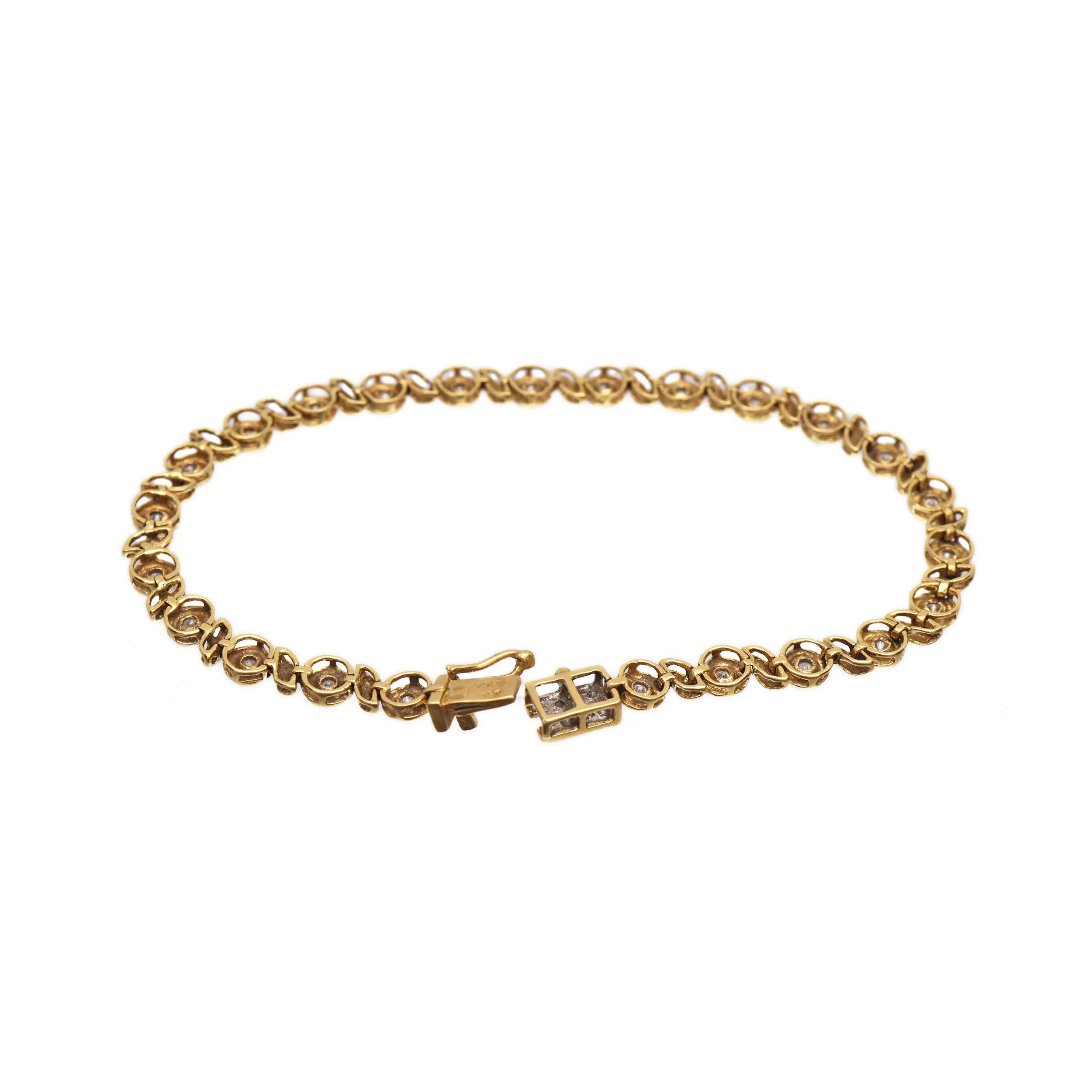 Zlatý náramek s přírodními brilianty 0,80ct - 5