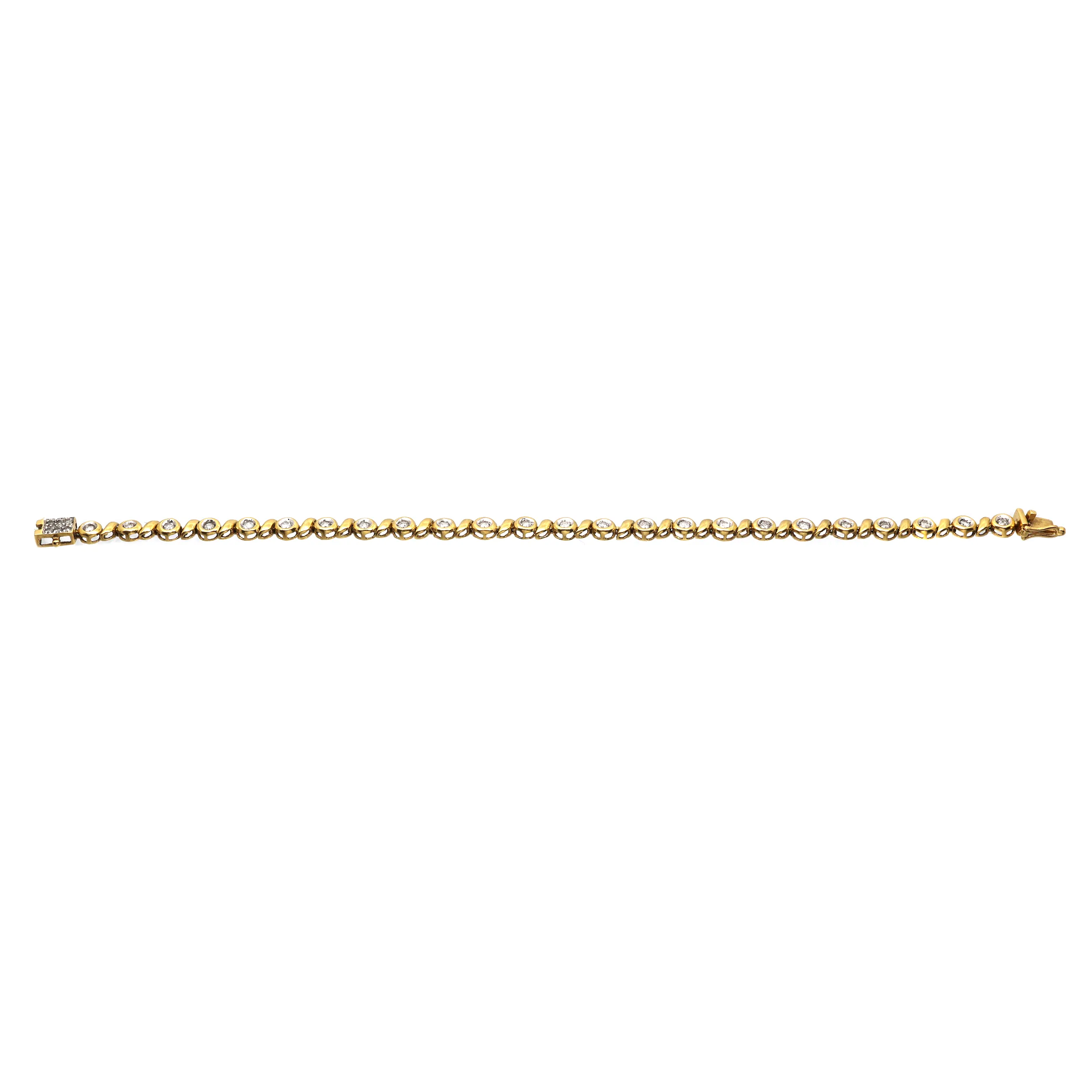 Zlatý náramek s přírodními brilianty 0,80ct - 3