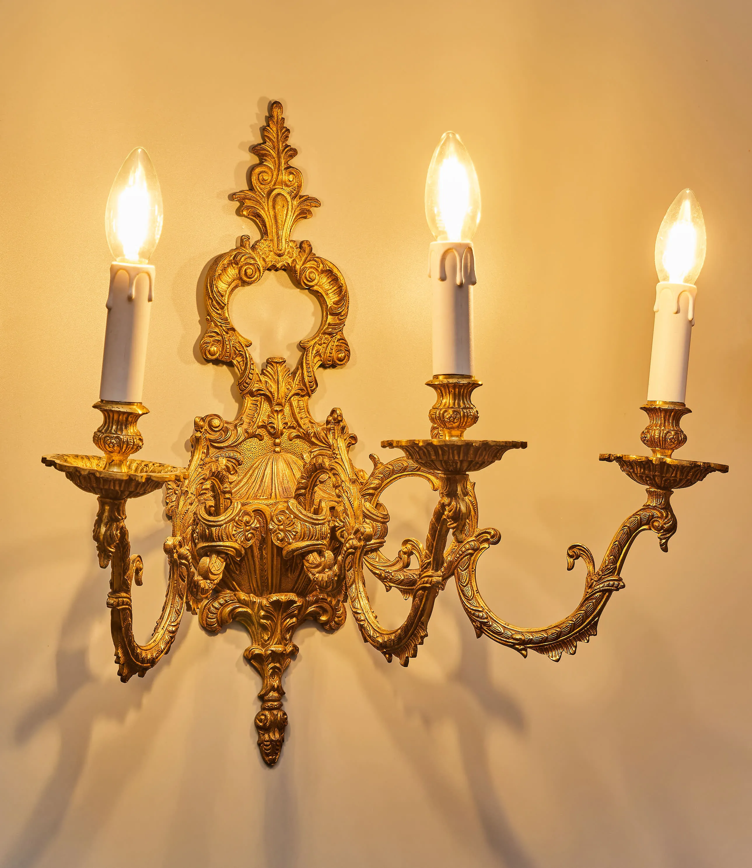 Rokokové nástěnné lampy / apliky velké 55 cm - 2