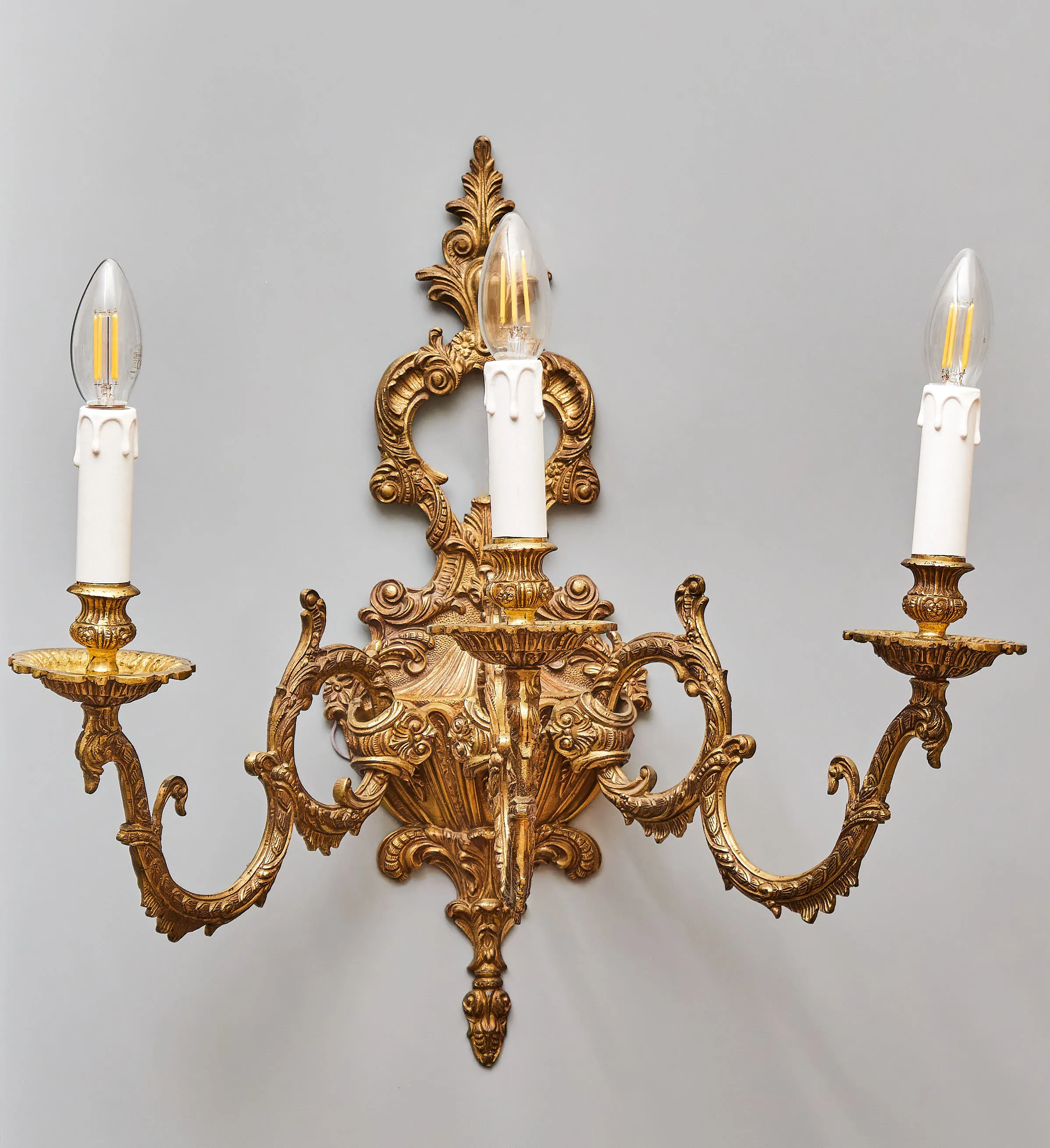 Rokokové nástěnné lampy / apliky velké 55 cm - 9