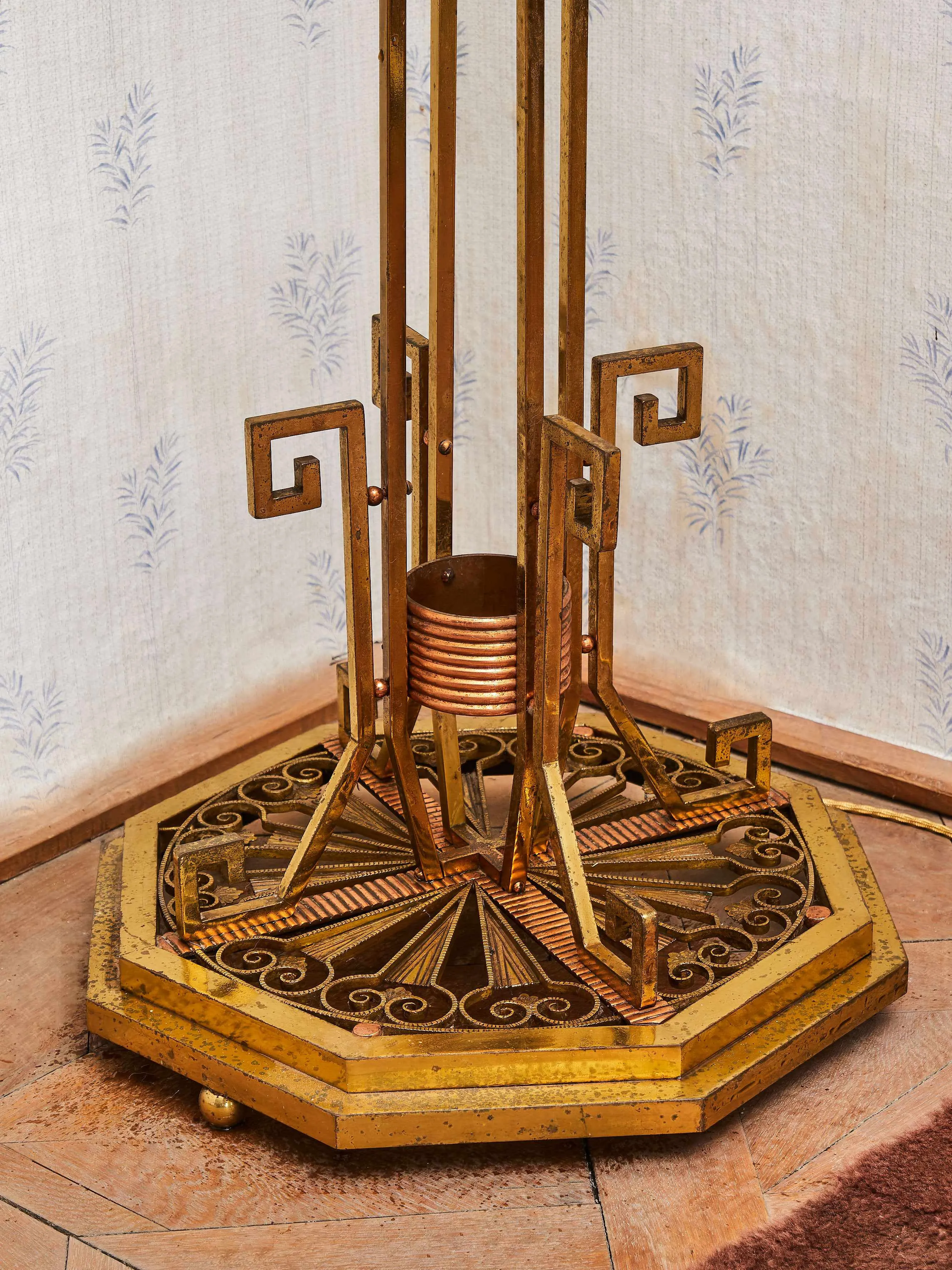 Originální stojací lampa Art Deco - 3