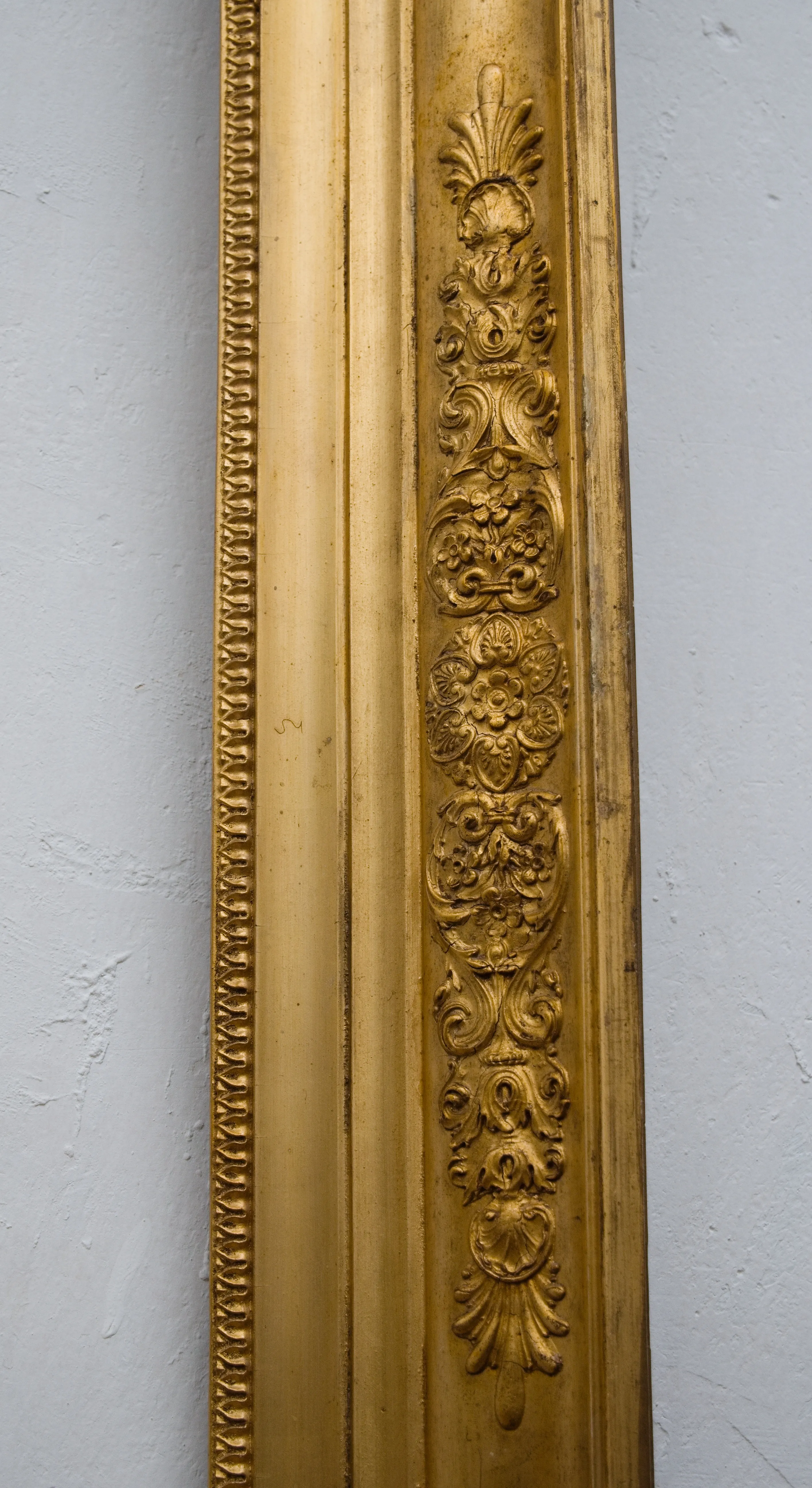Starožitný zlacený rám na obraz – Biedermeier, 145 × 90 cm - 4