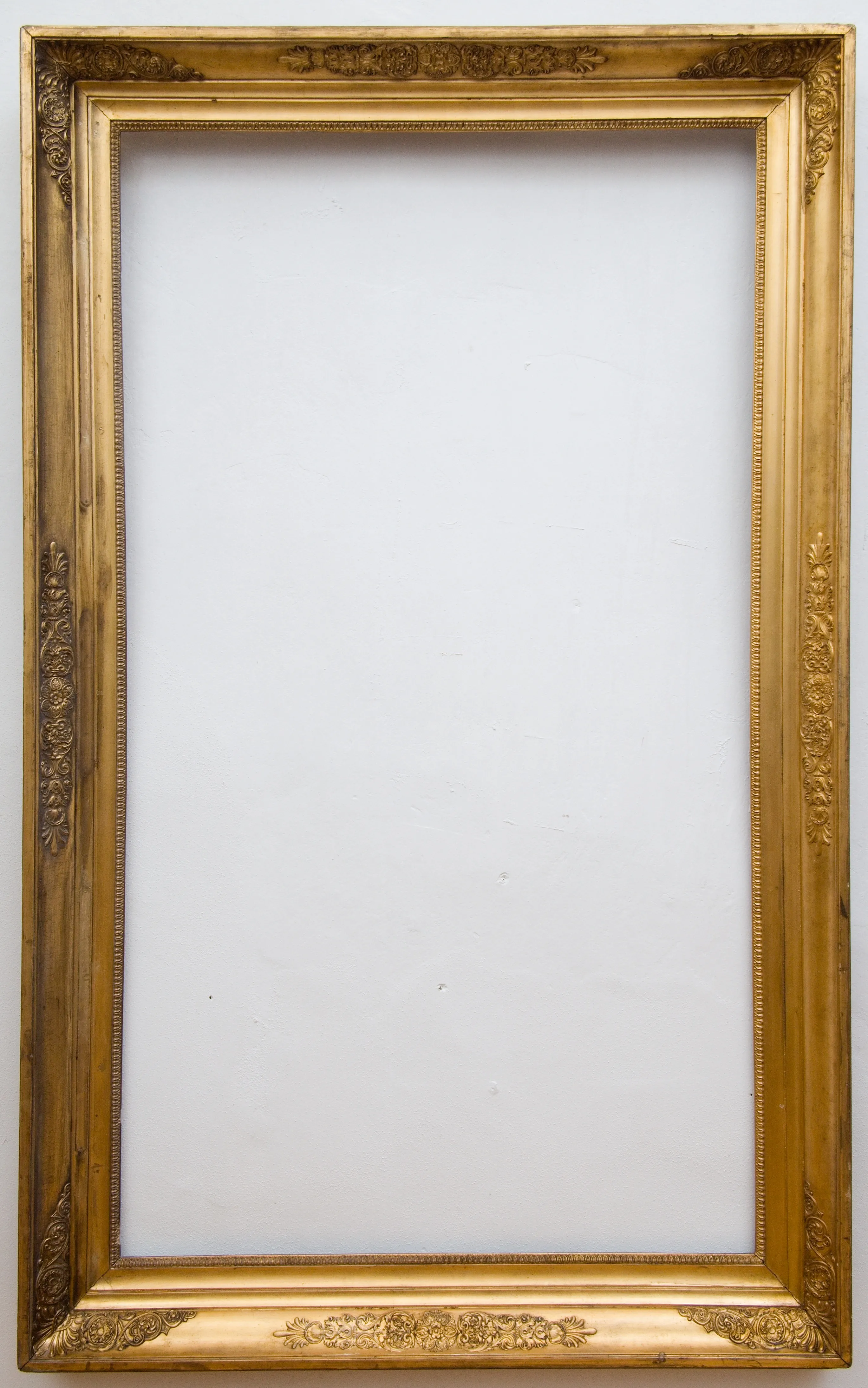 Starožitný zlacený rám na obraz – Biedermeier, 145 × 90 cm - 6