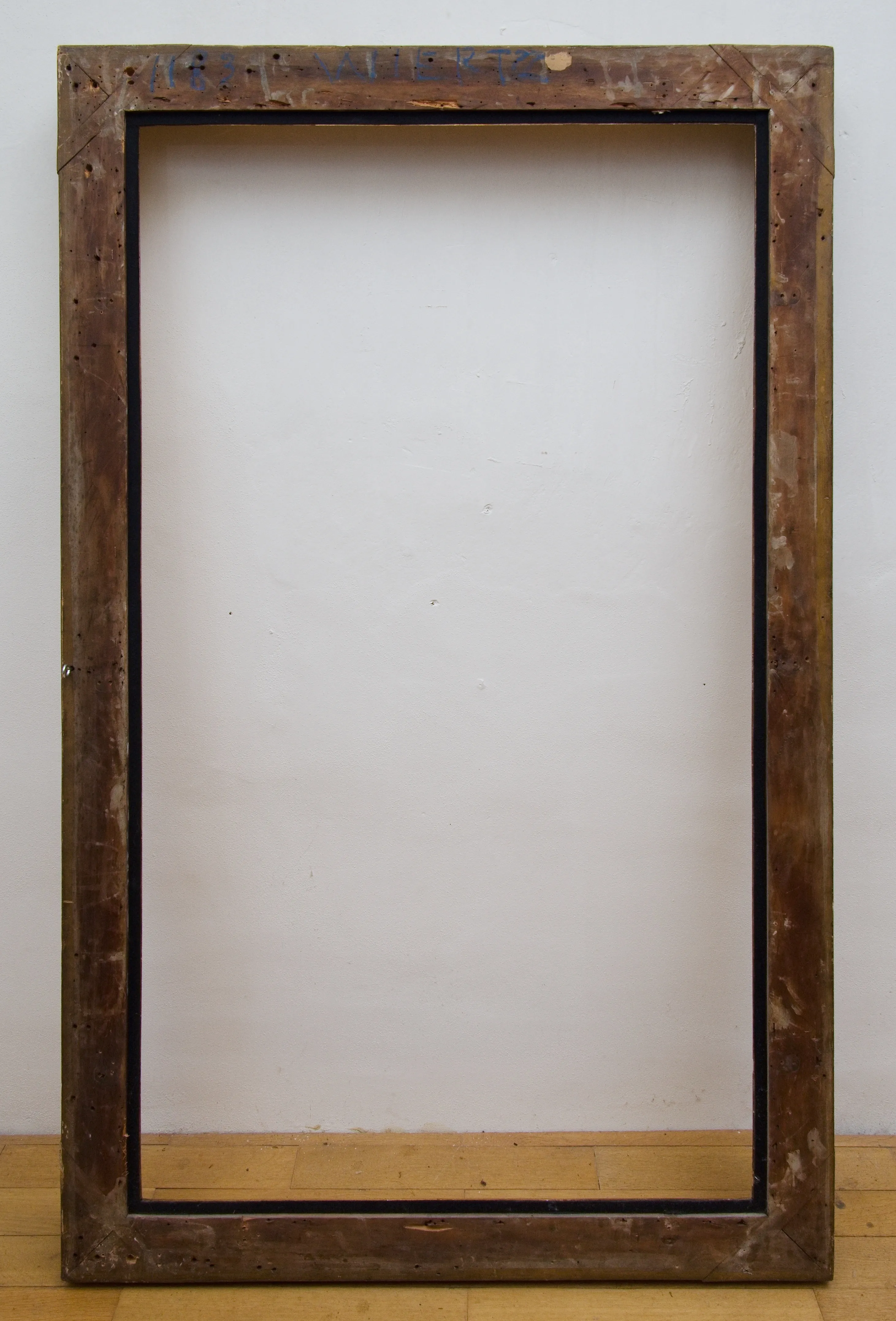 Starožitný zlacený rám na obraz – Biedermeier, 145 × 90 cm - 8