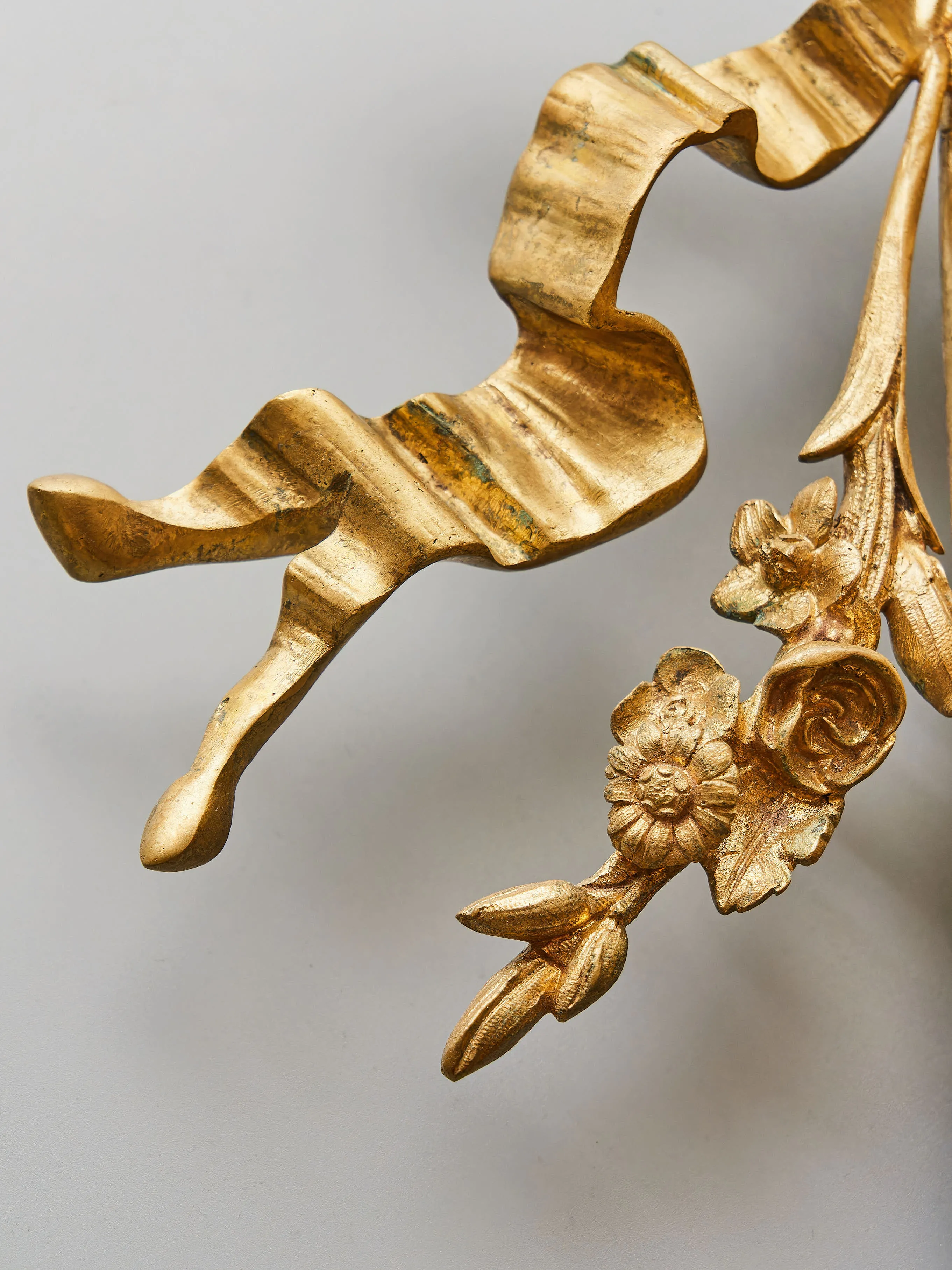 Luxusní nástěnné lampy neoklasicistní – zlacený bronz, konec 19. století - 10