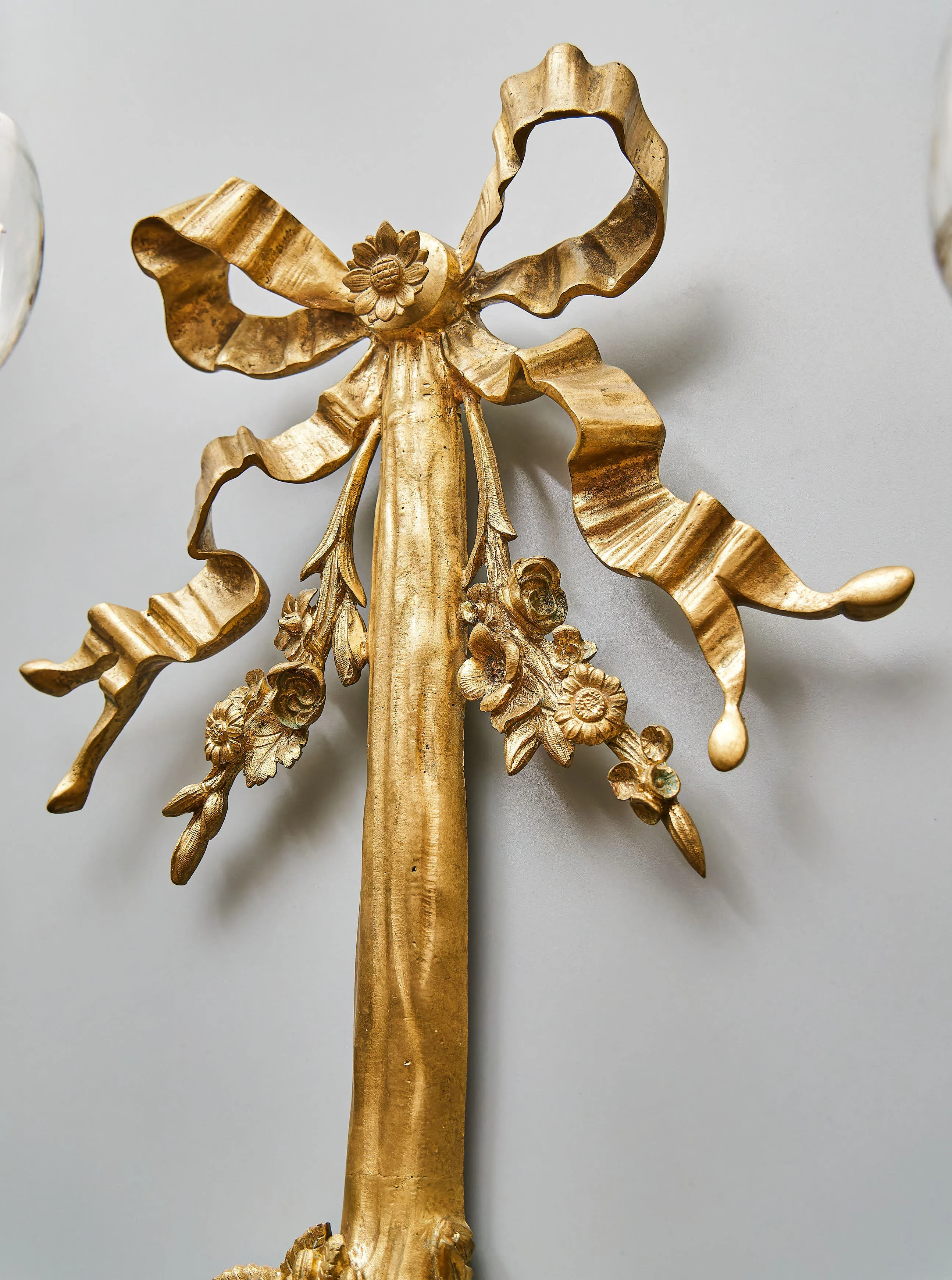 Luxusní nástěnné lampy neoklasicistní – zlacený bronz, konec 19. století - 14