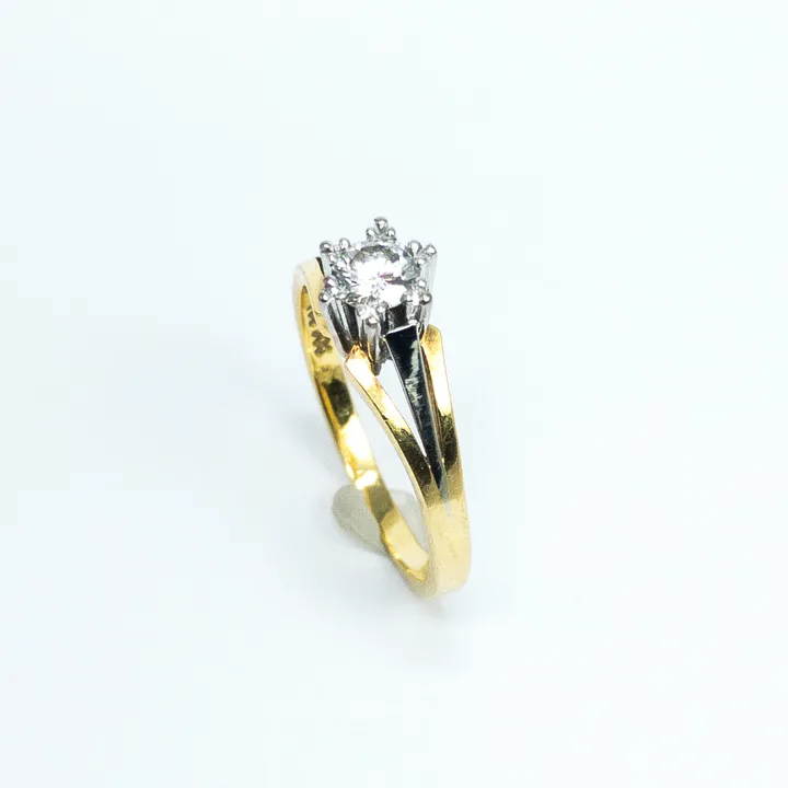 Briliantový prsten, solitér 0,33 ct,IF - 3