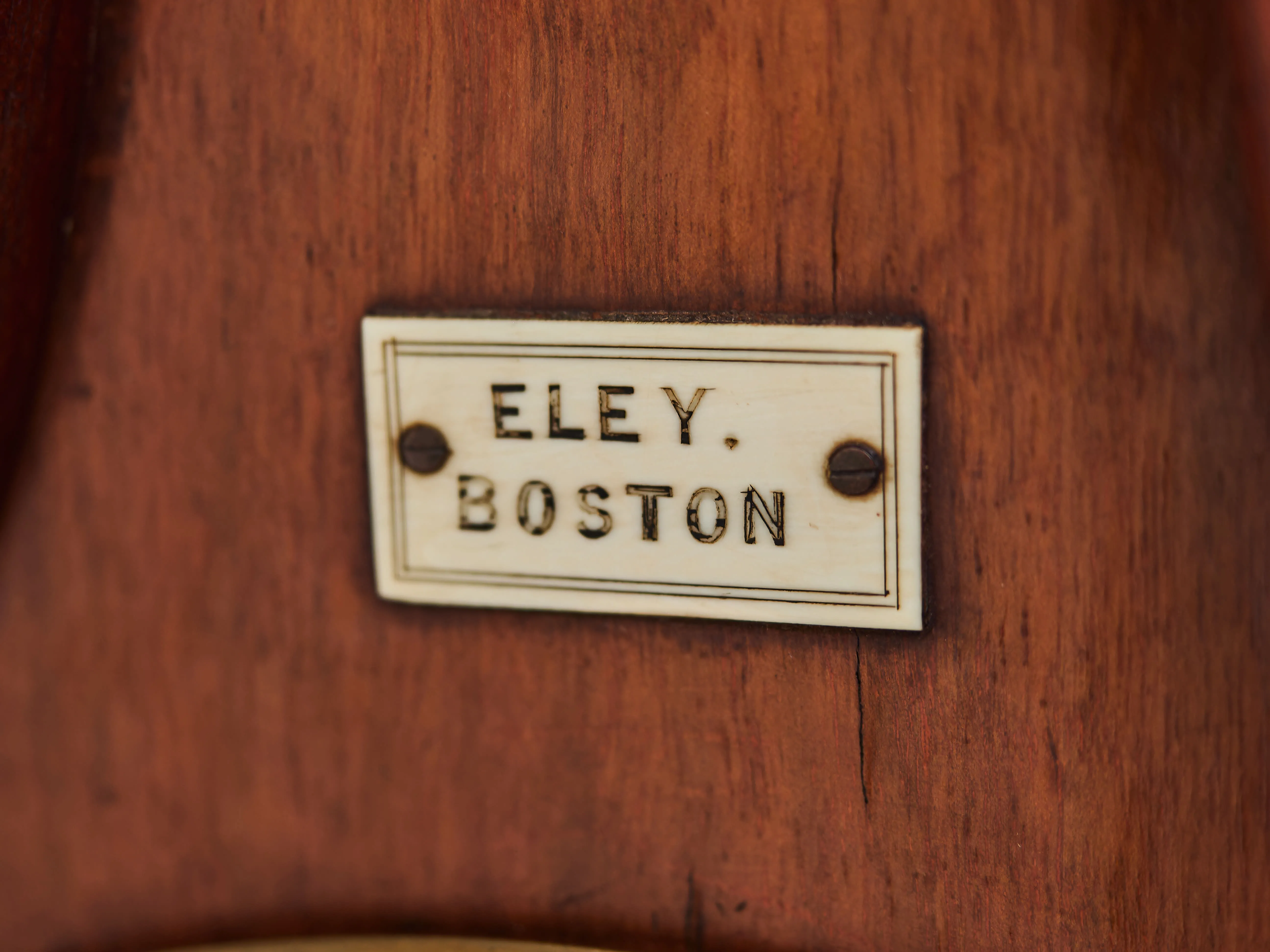 Velký starožitný barometr s teploměrem Boston V 102,5 cm - 4