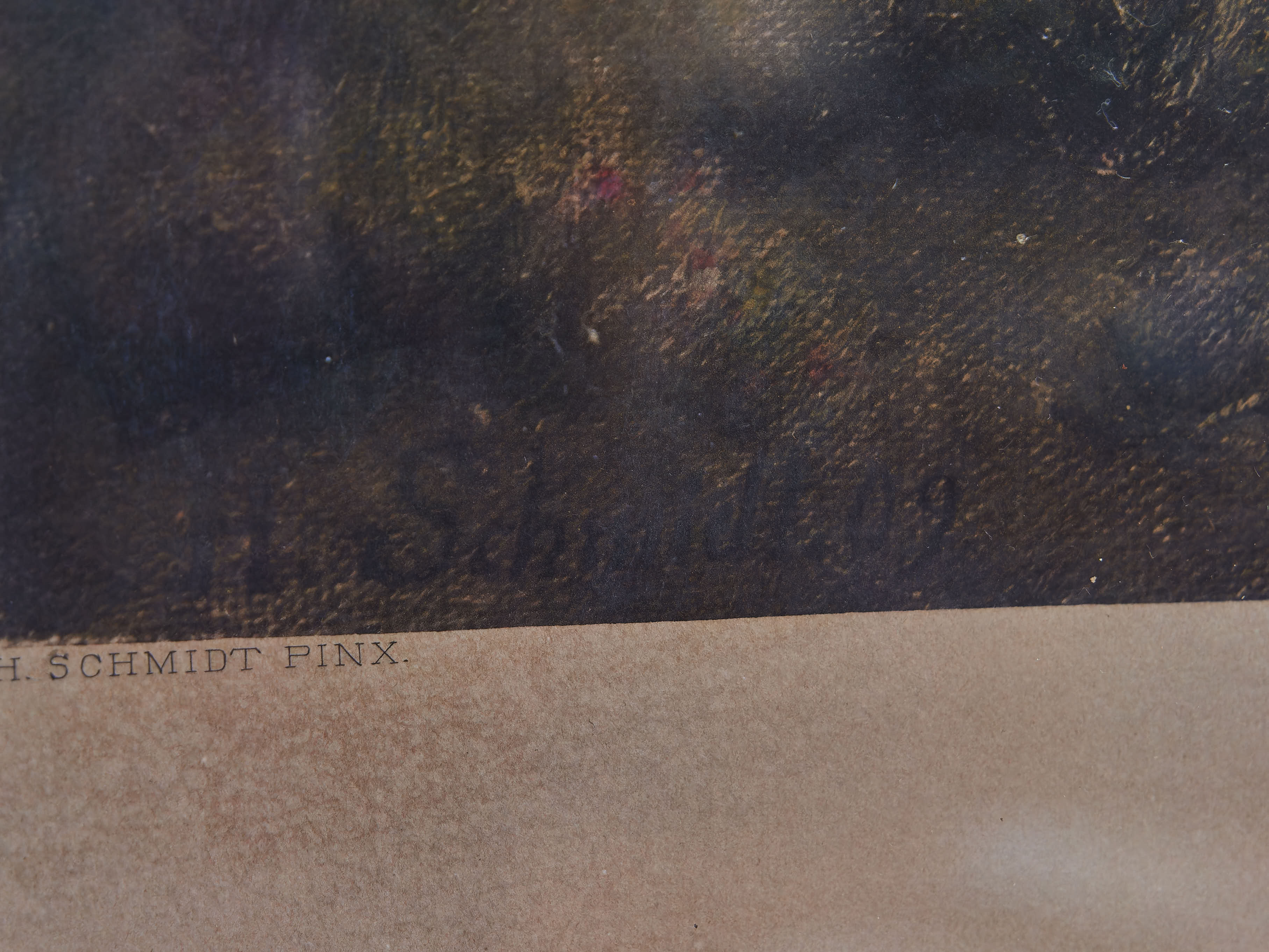 Obraz „Mittag in der Heide“ – krajina s břízami od H. Schmidta - 10