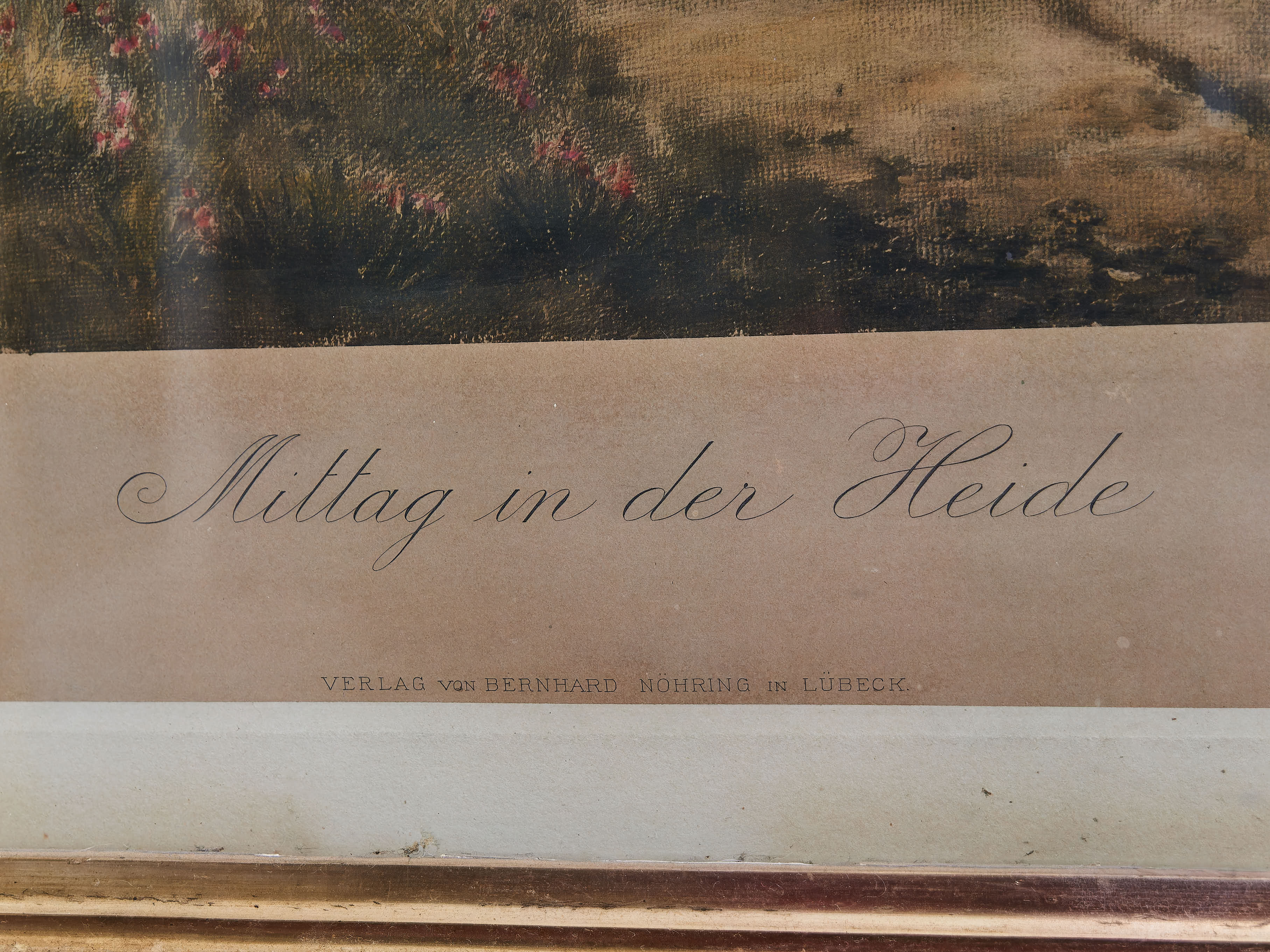 Obraz „Mittag in der Heide“ – krajina s břízami od H. Schmidta - 7