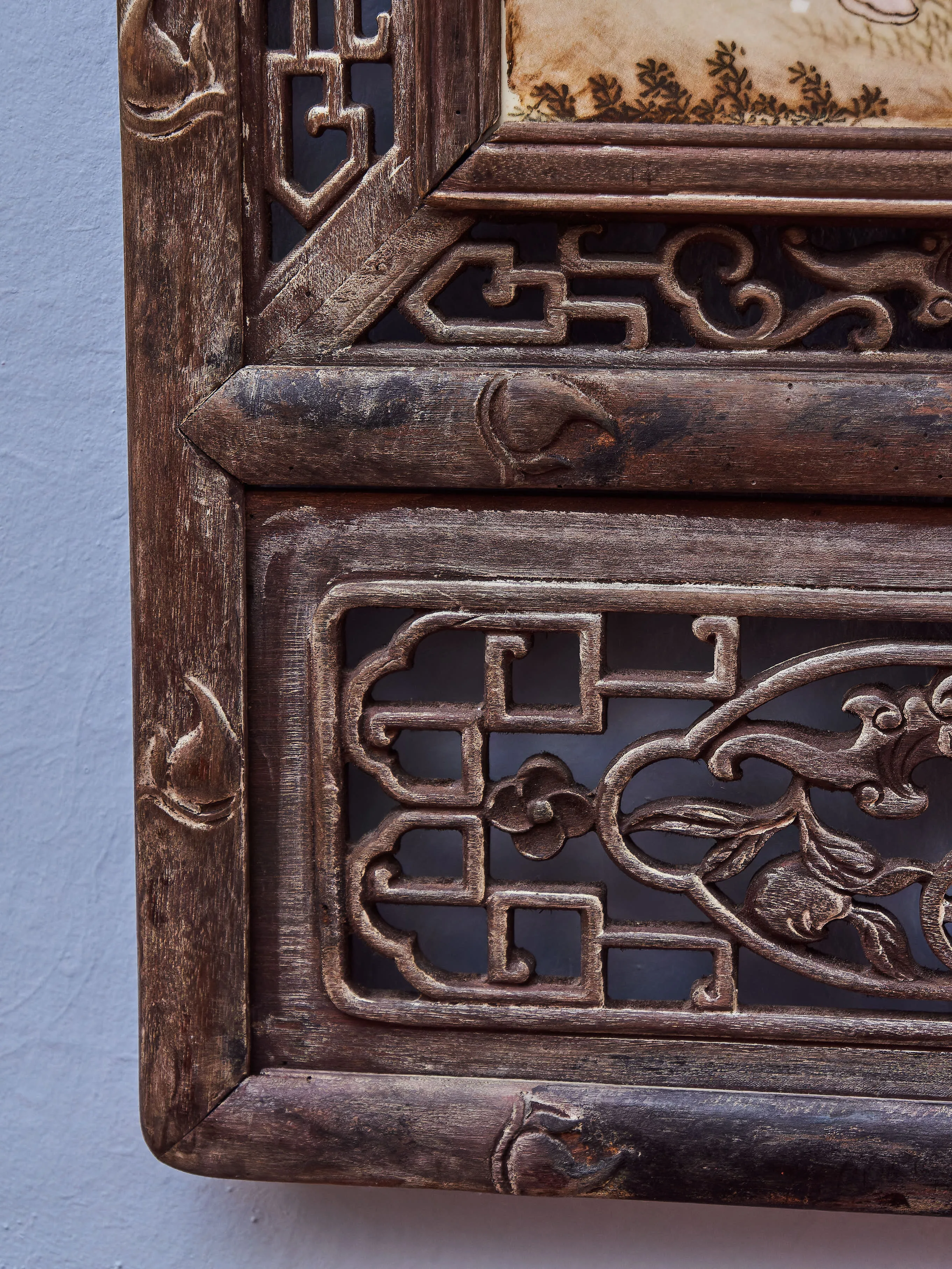 Čínský porcelánový panel s malbou dětí - 2