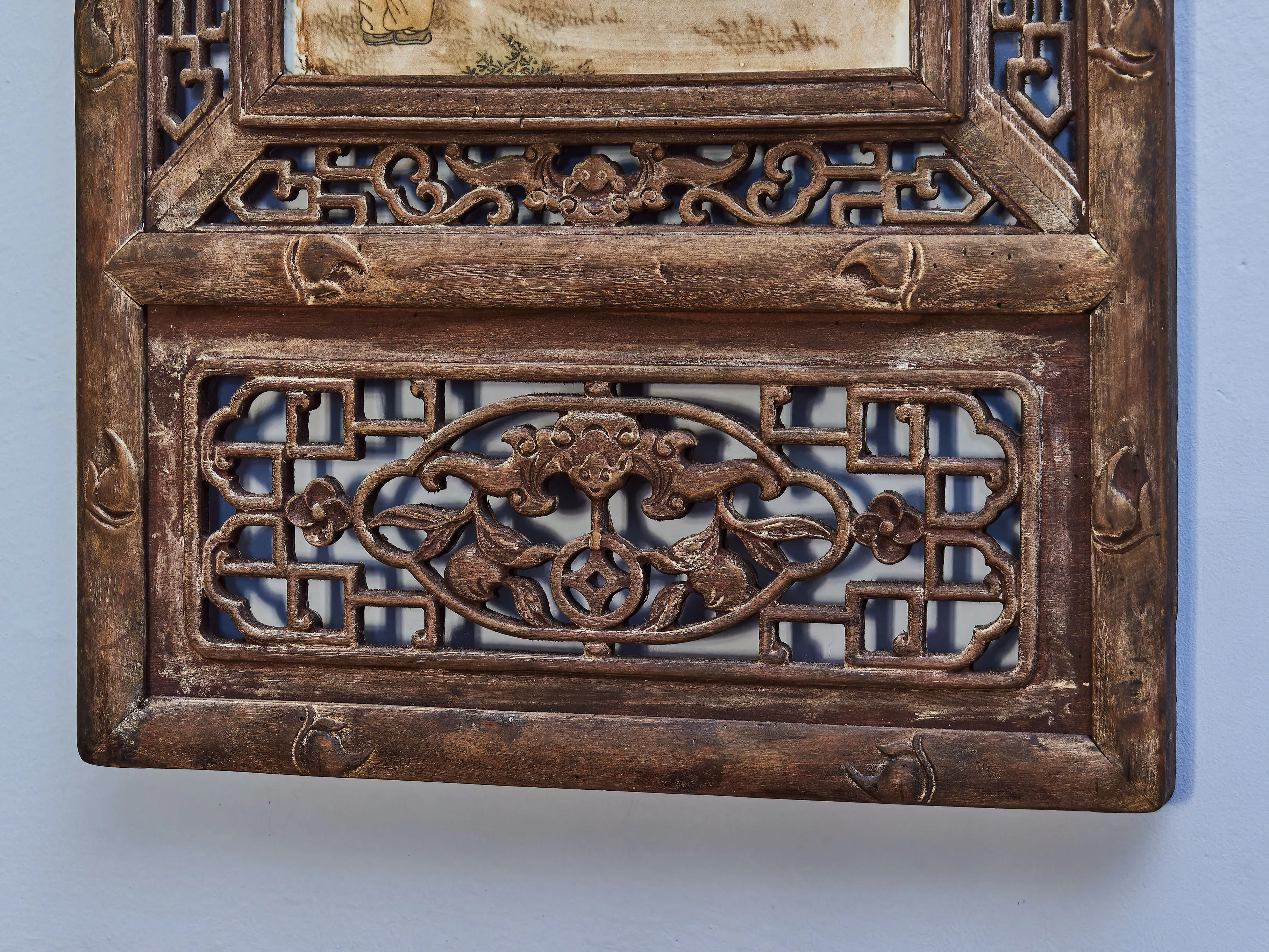 Čínský porcelánový panel s malbou dětí - 4