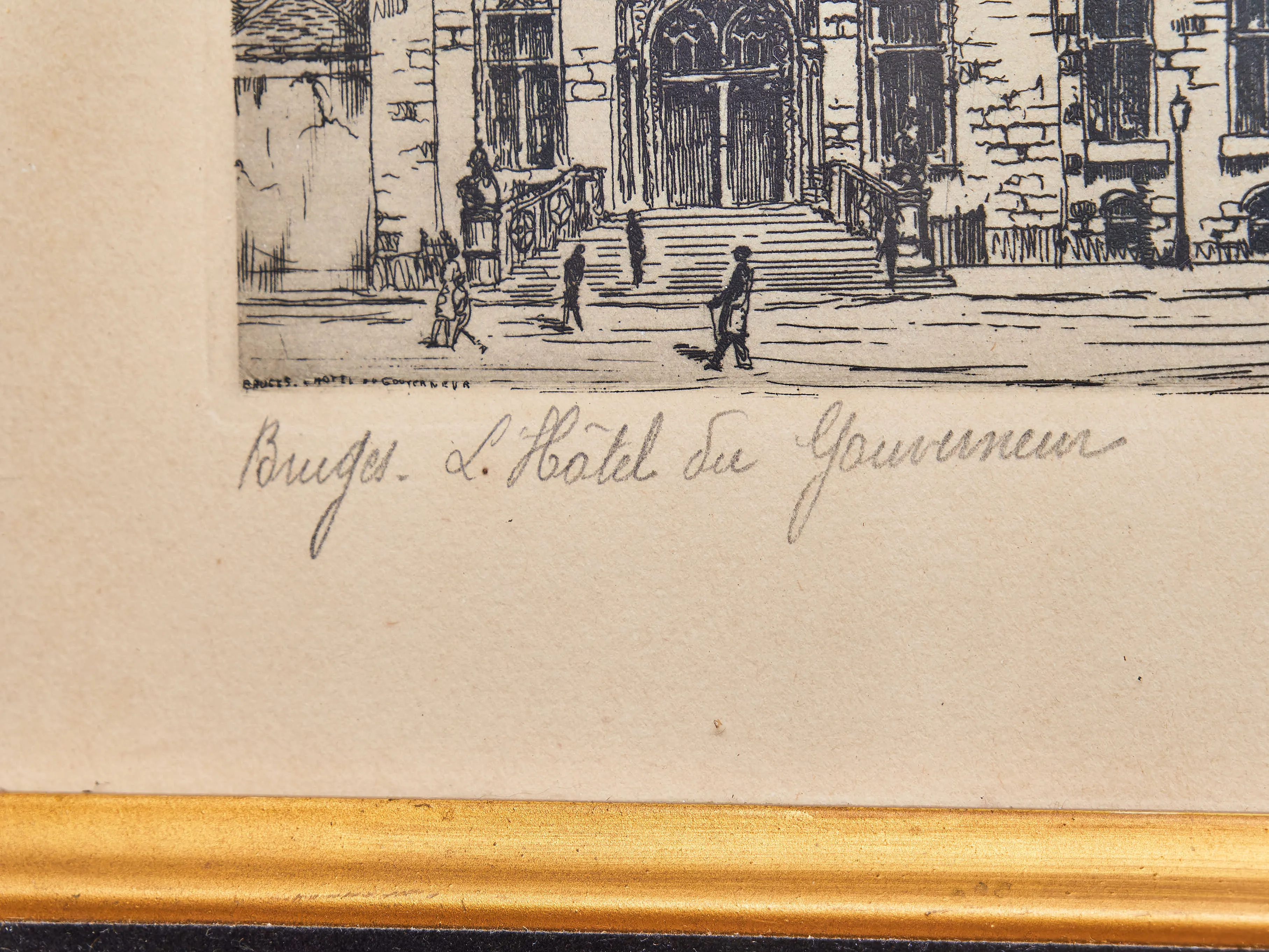 Bruggy – dvojice originálních kreseb tuší od Y. Briarna, kolem roku 1930 - 10