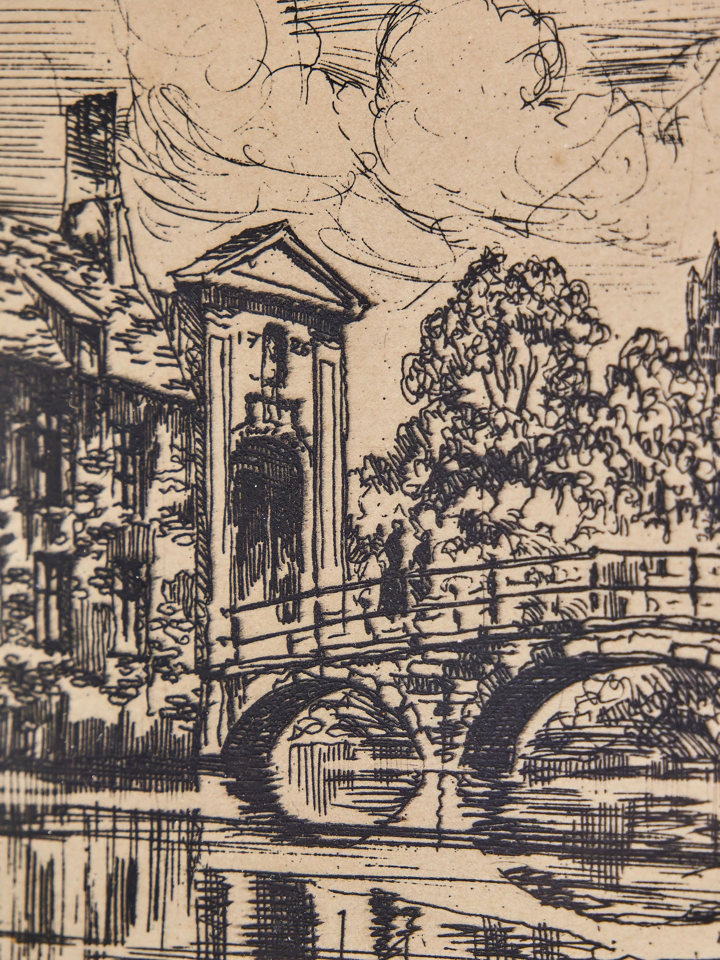 Bruggy – dvojice originálních kreseb tuší od Y. Briarna, kolem roku 1930 - 6