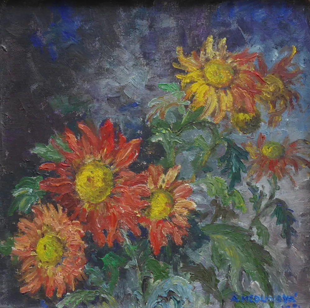 Anežka Medunová Berková – Chryzantémy - 2