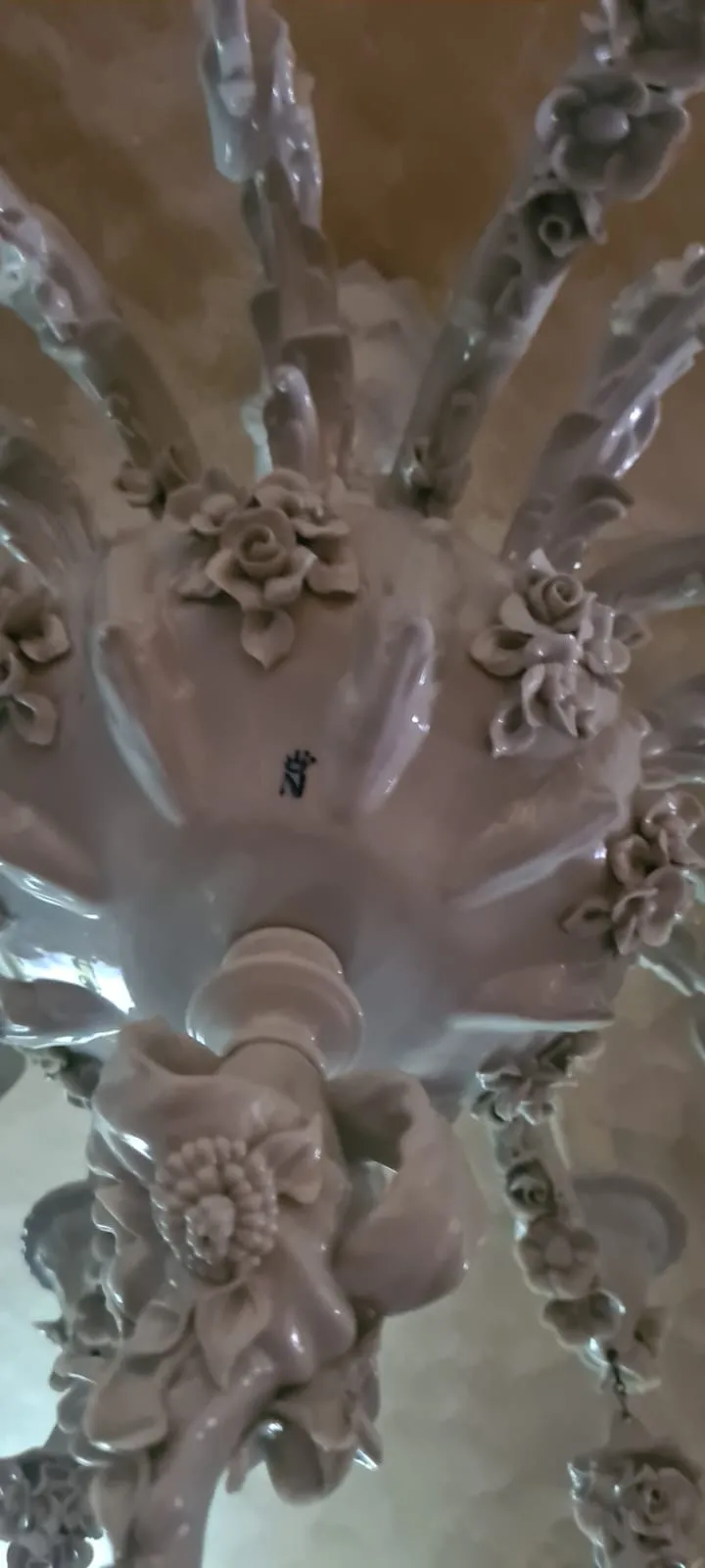 Osmiramenný porcelánový lustr Neapol Capodimonte - 15