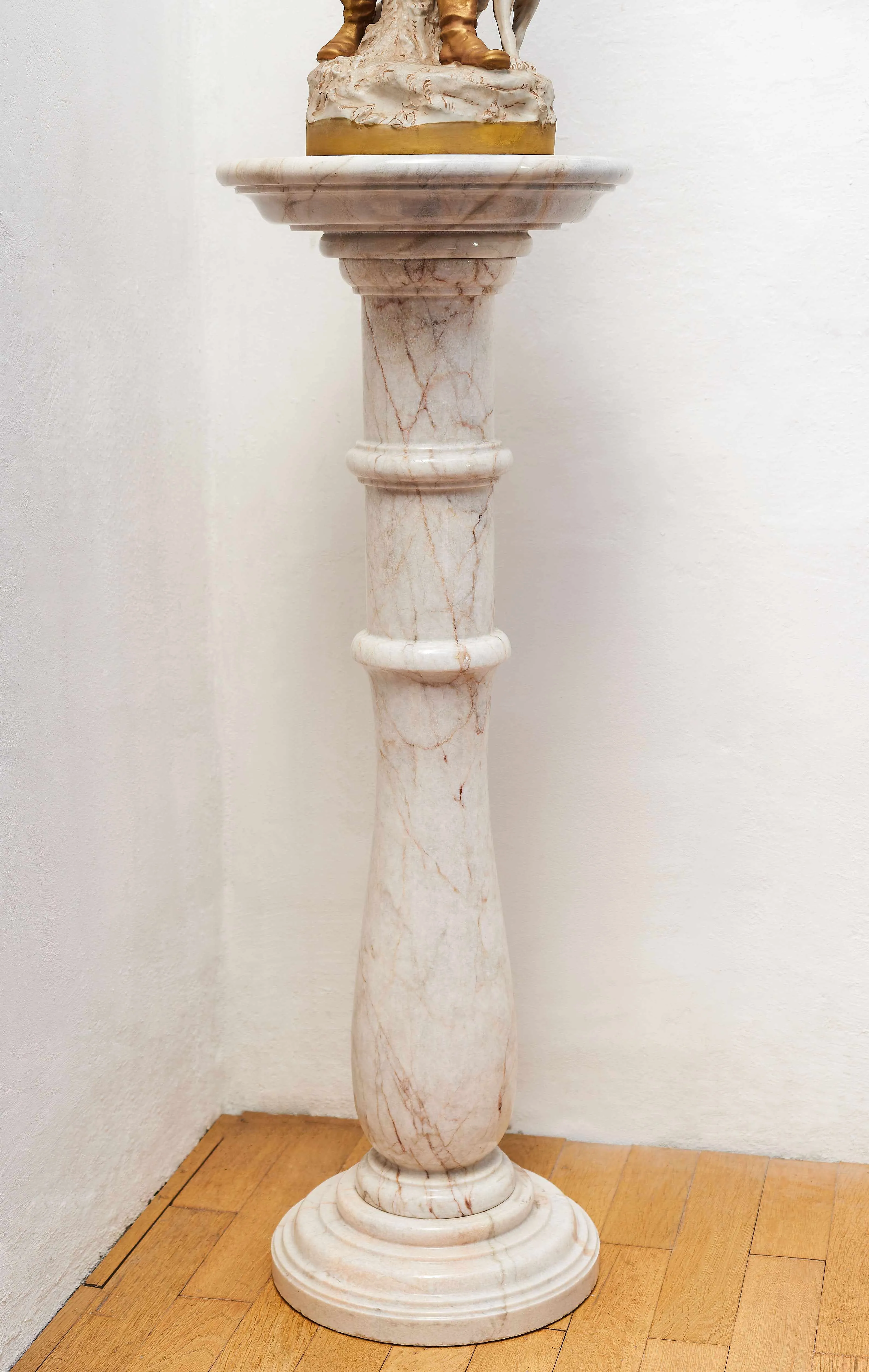 Starožitný mramorový podstavec – přírodní kámen - 2