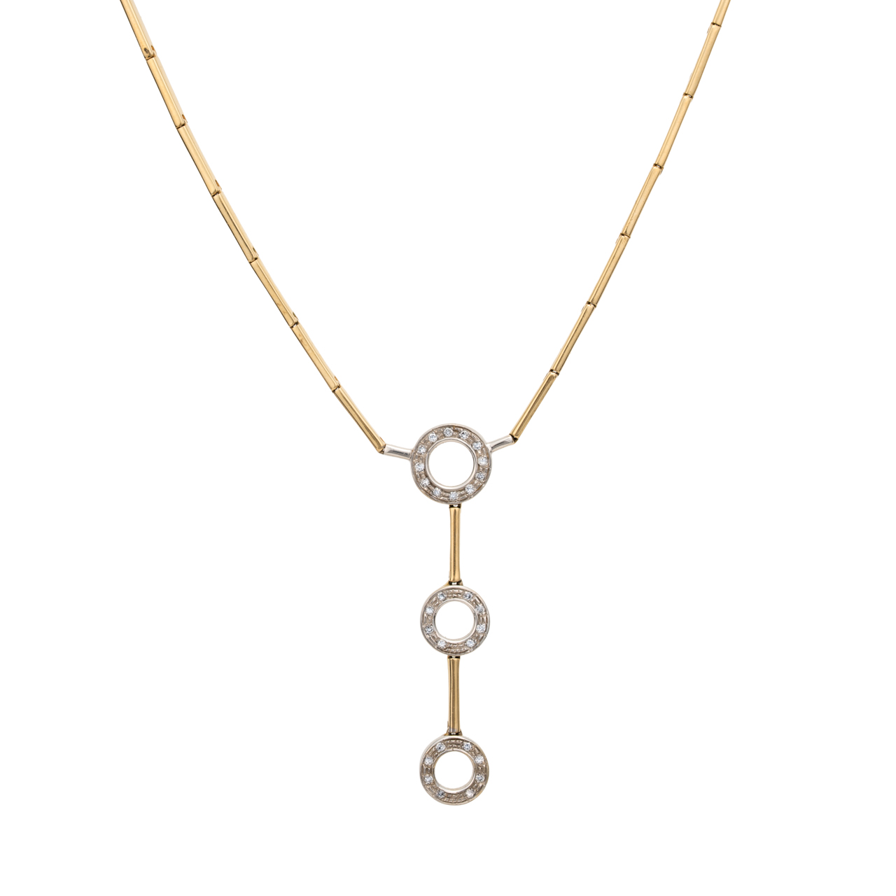 Zlatý náhrdelník s brilianty