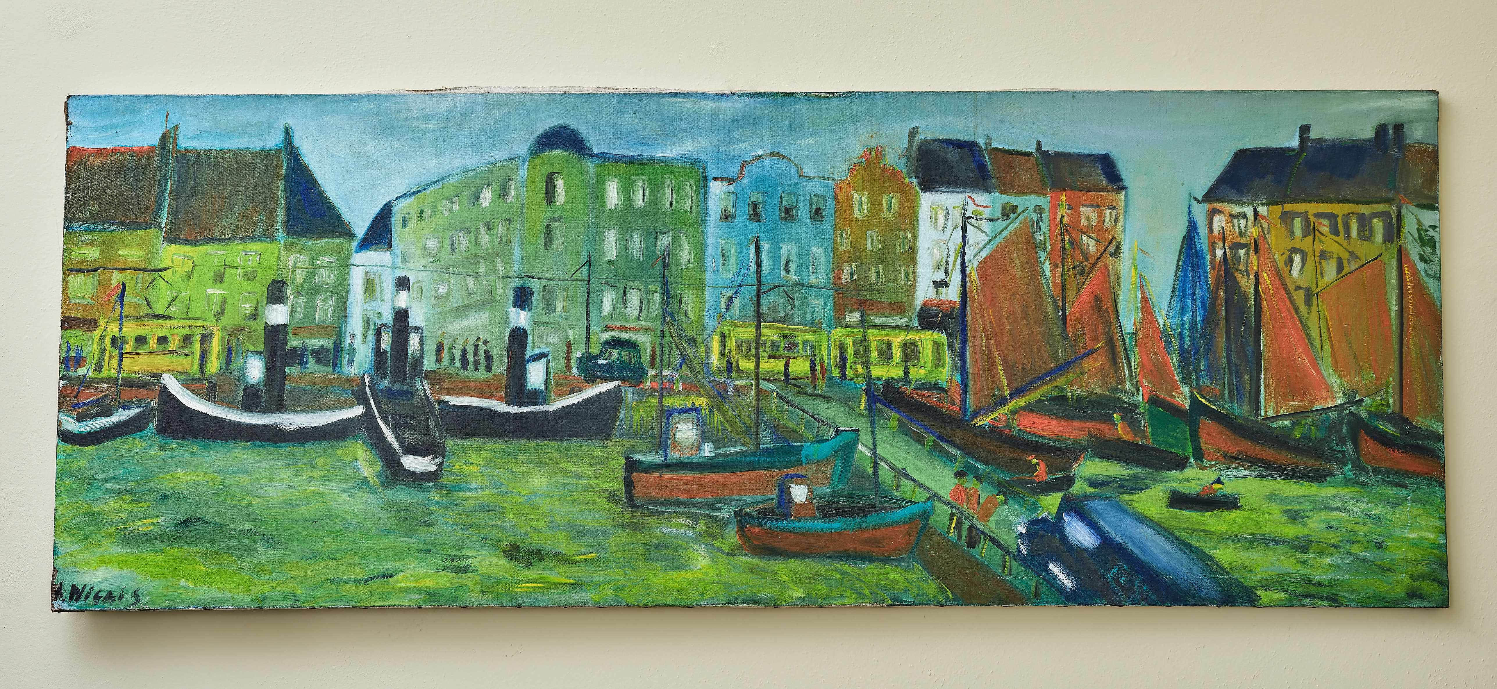 Přístavní město A. Niclass 200 X 75 cm