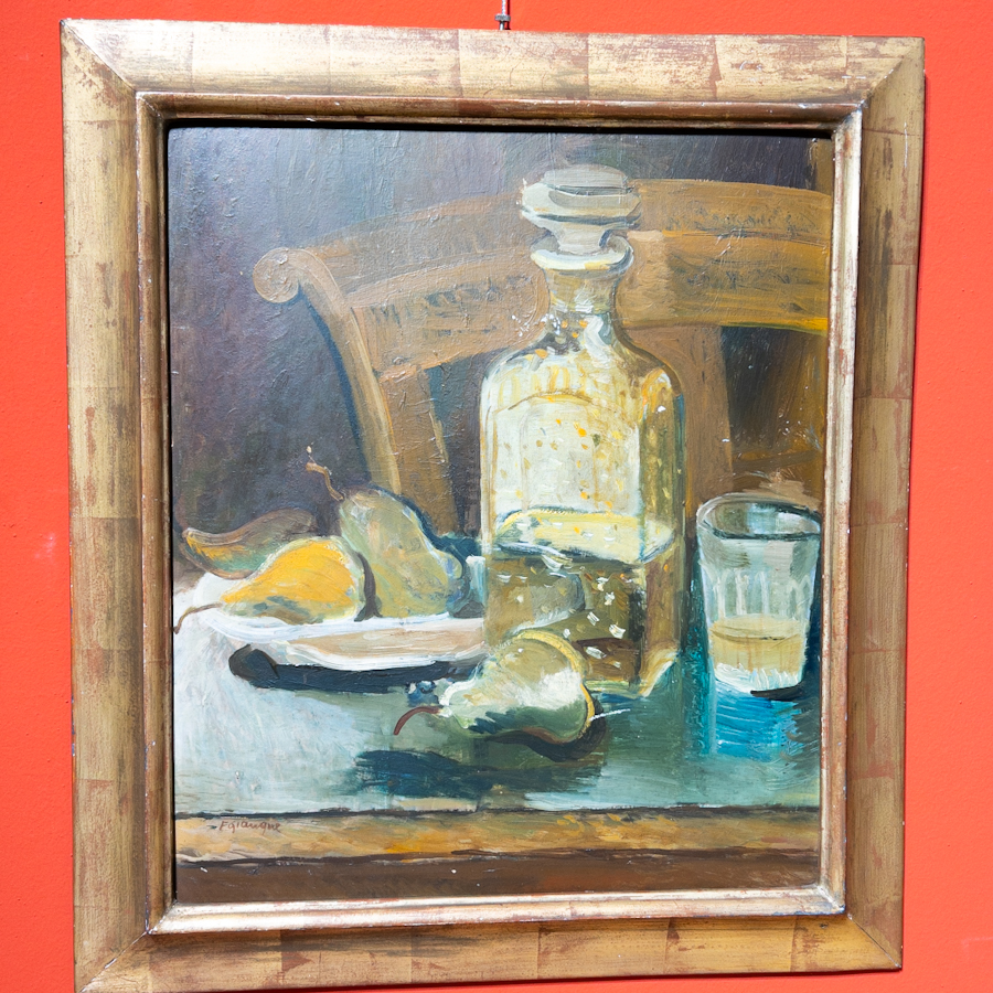 Fernand Giauque, Zátiší s karafou a hruškami