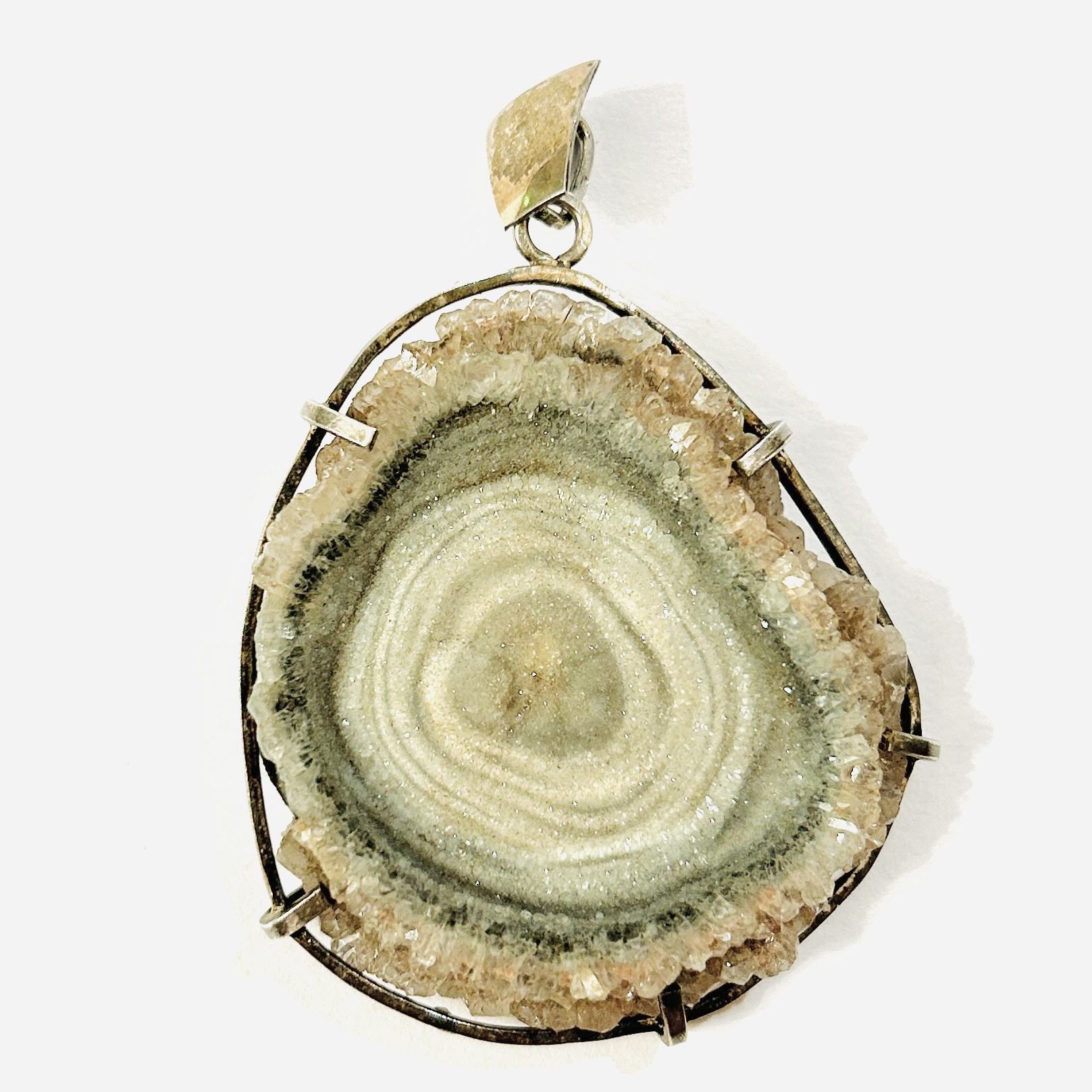 Stříbrný přívěšek s přírodním kamenem