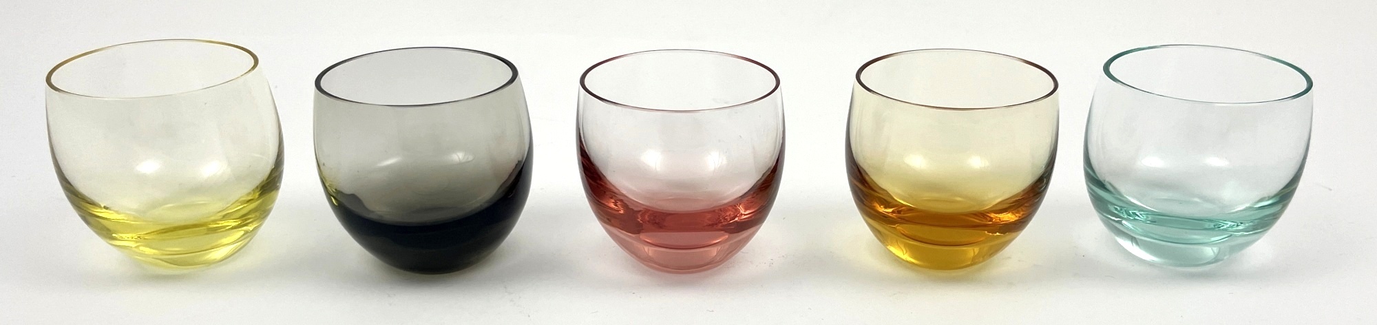 Pět barevných skleniček – Moser, Culbuto