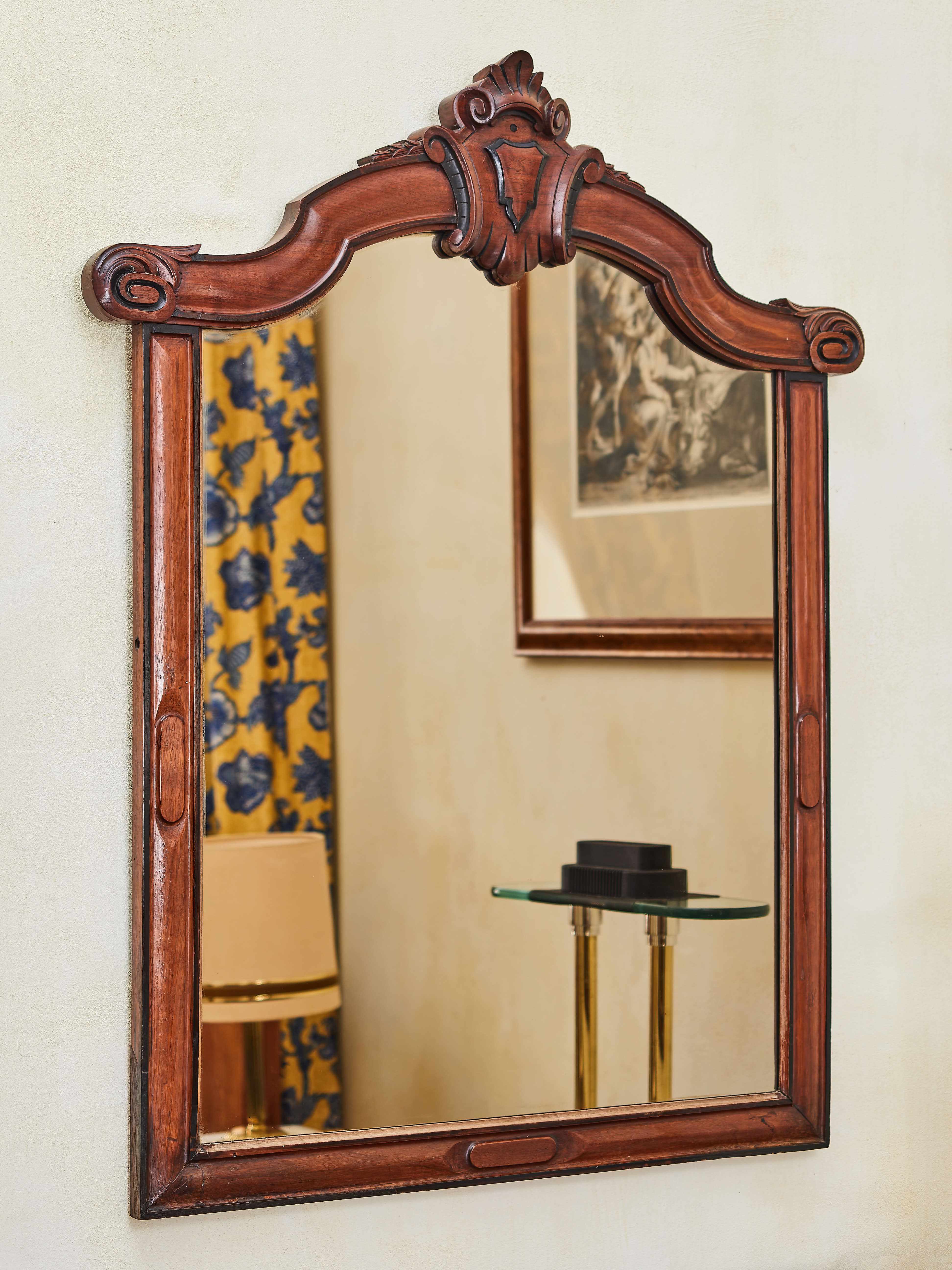 Zrcadlo s dřevěným rámem Ludvík Filip