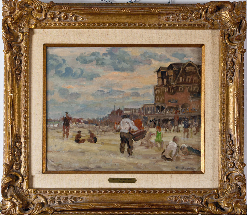 Albert Abramovitz, U moře na pláži