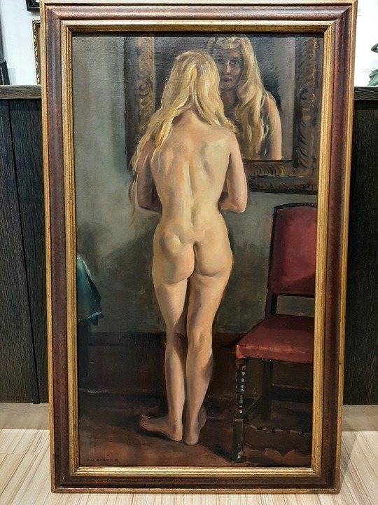 Max Rimboeck, Ženský akt před zrcadlem