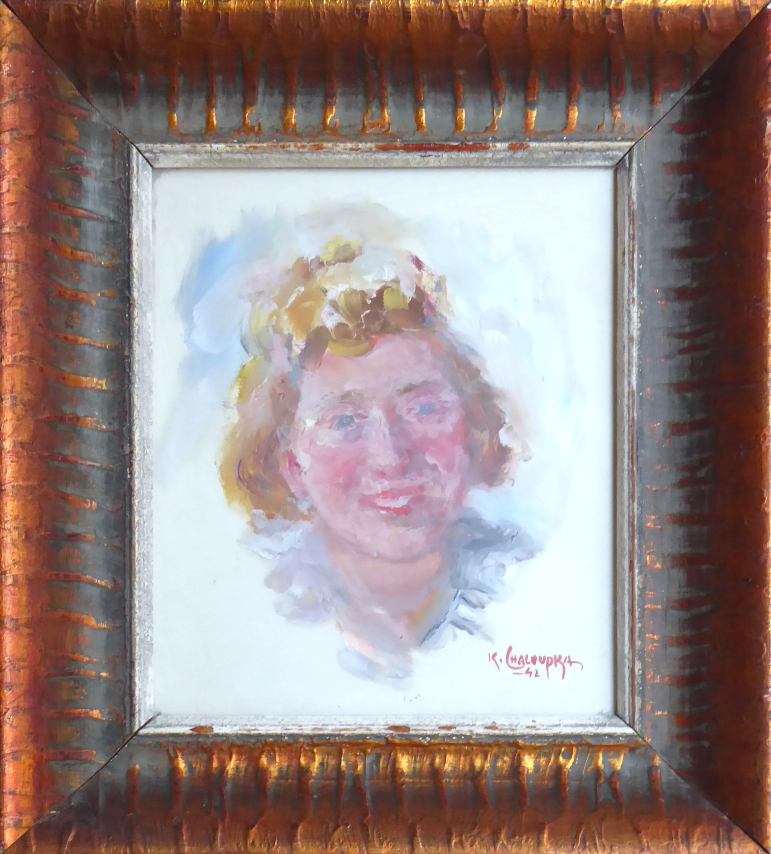 Karel Chaloupka – Portrét smějící se dívky