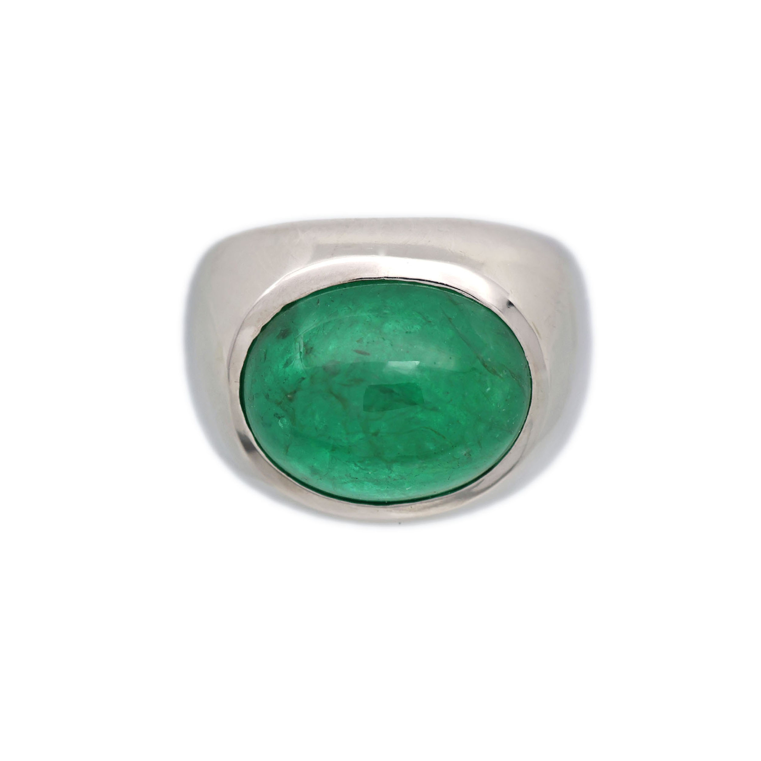 Zlatý prsten s velkým přírodním smaragdem 10,50 ct + certifikát