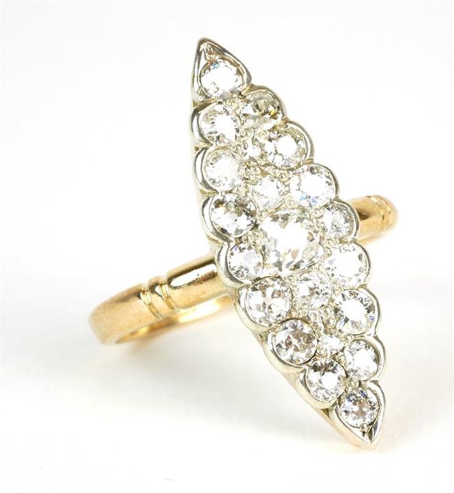 Briliantový prsten, Art Deco