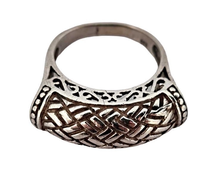 Stříbrný prsten masivní celostříbrný