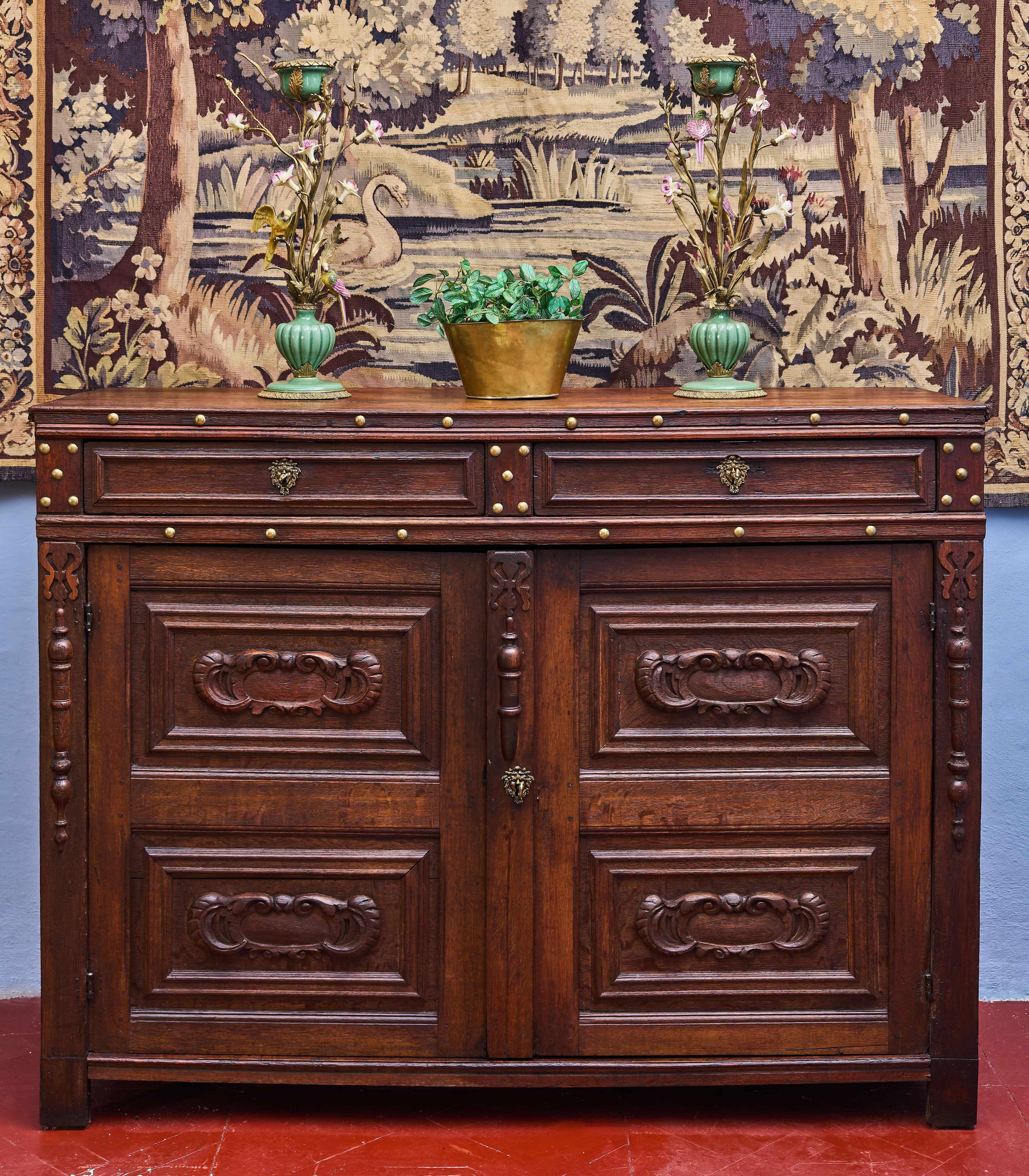 Neorenesanční komoda z masivního dubu cca 1800