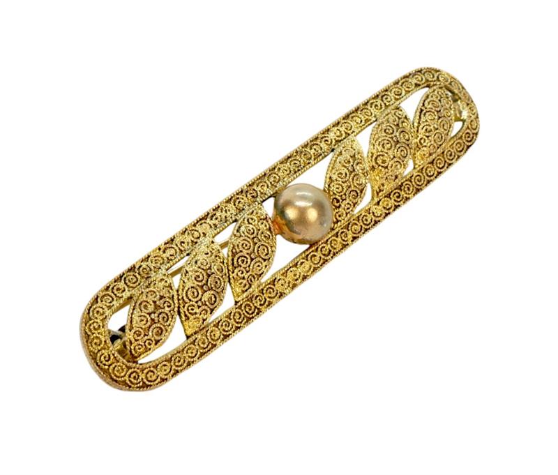 Theodor Fahrner,stříbrná brož, Art Deco