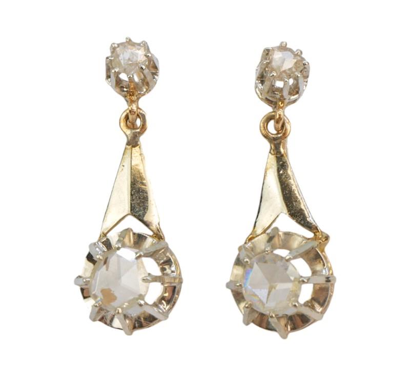 Diamantové náušnice, Art Deco