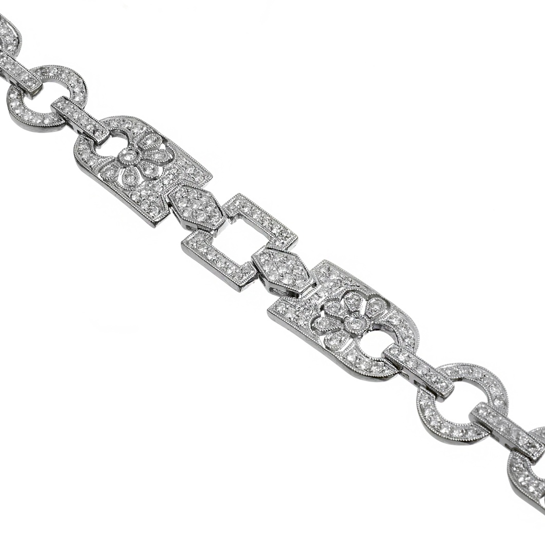 Zlatý náramek s brilianty