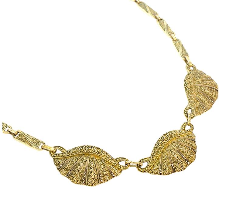 Theodor Fahrner, Stříbrný náhrdelník s markazity