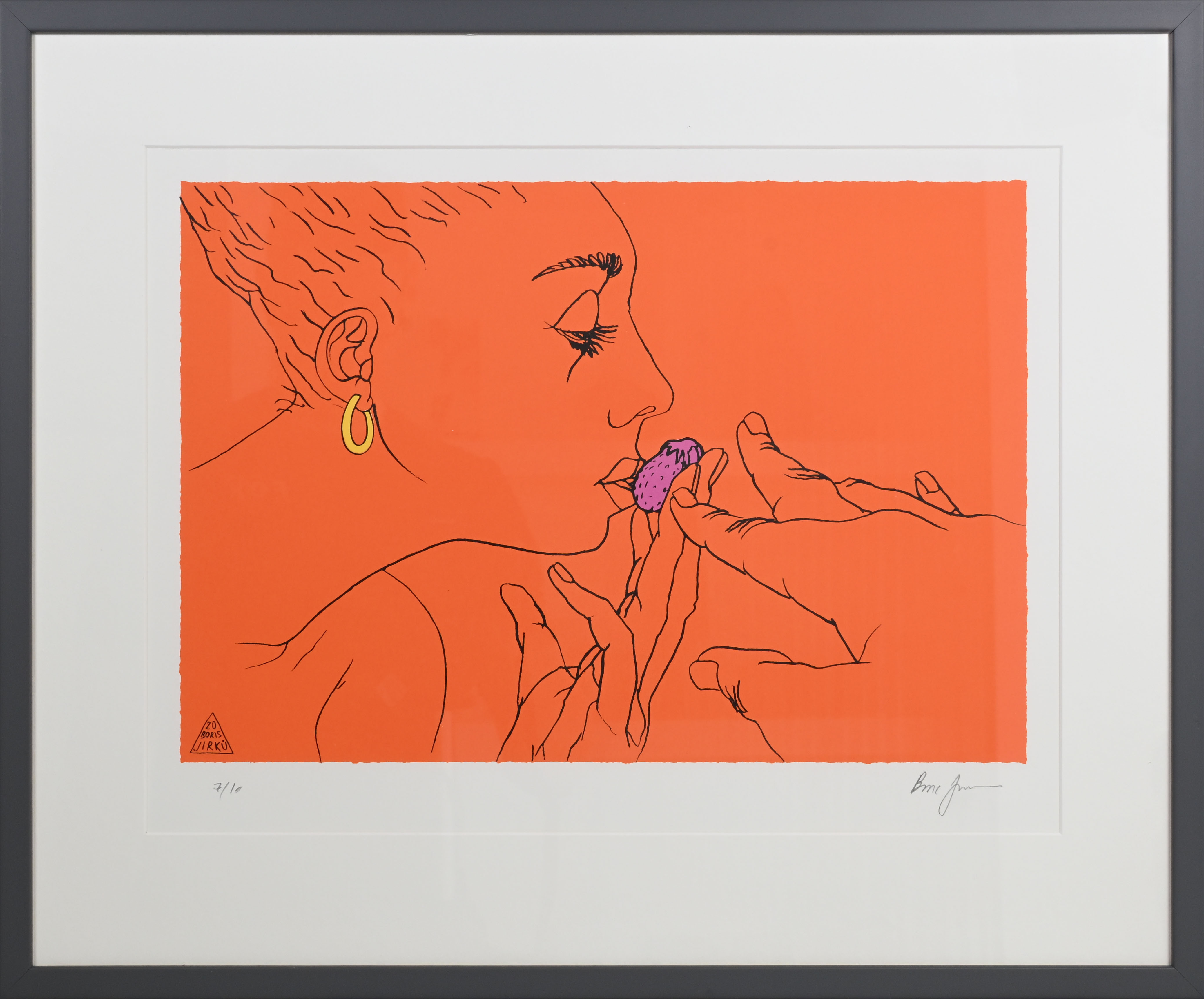 Boris Jirků : Dívka s jahodou