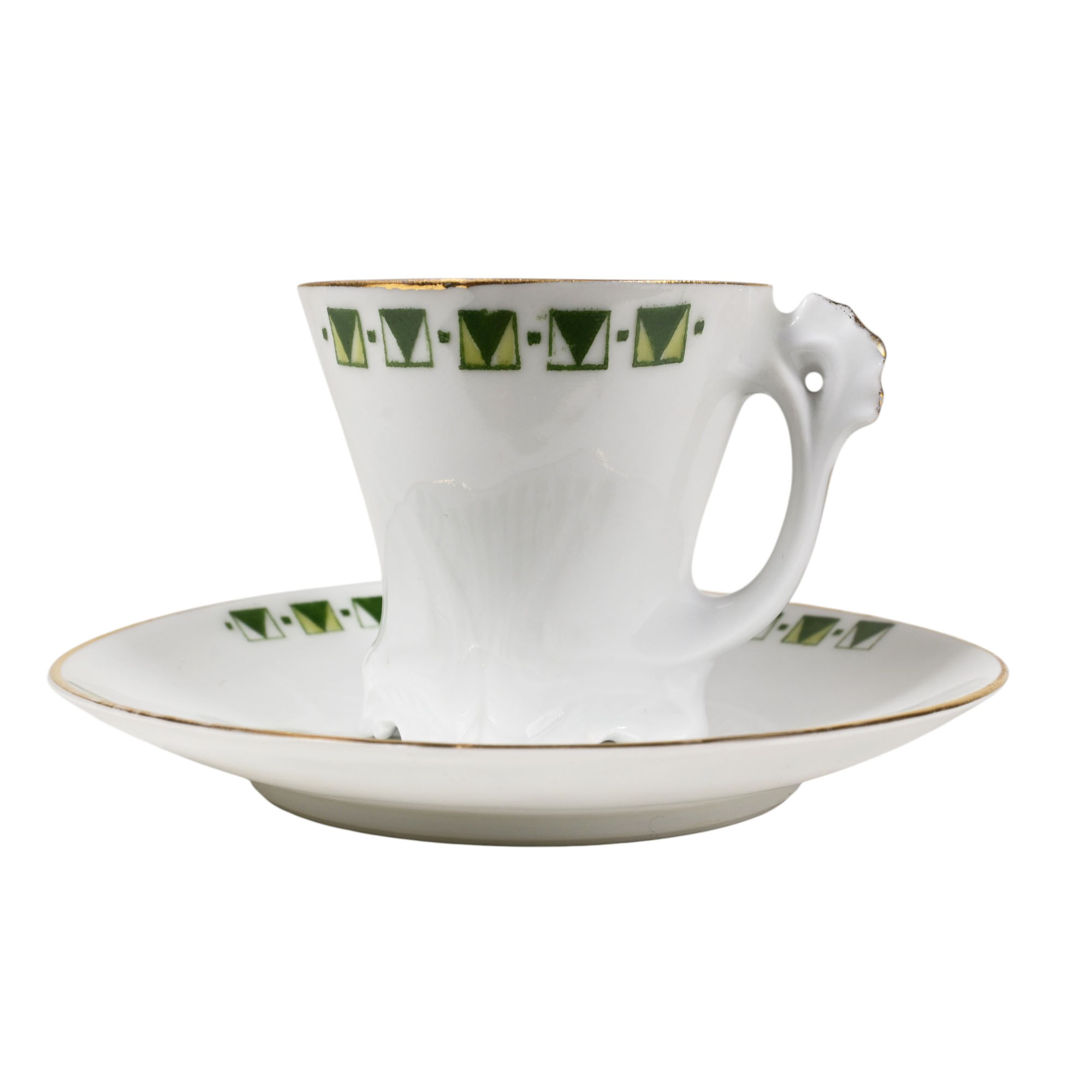 Secesní mocca hrníček