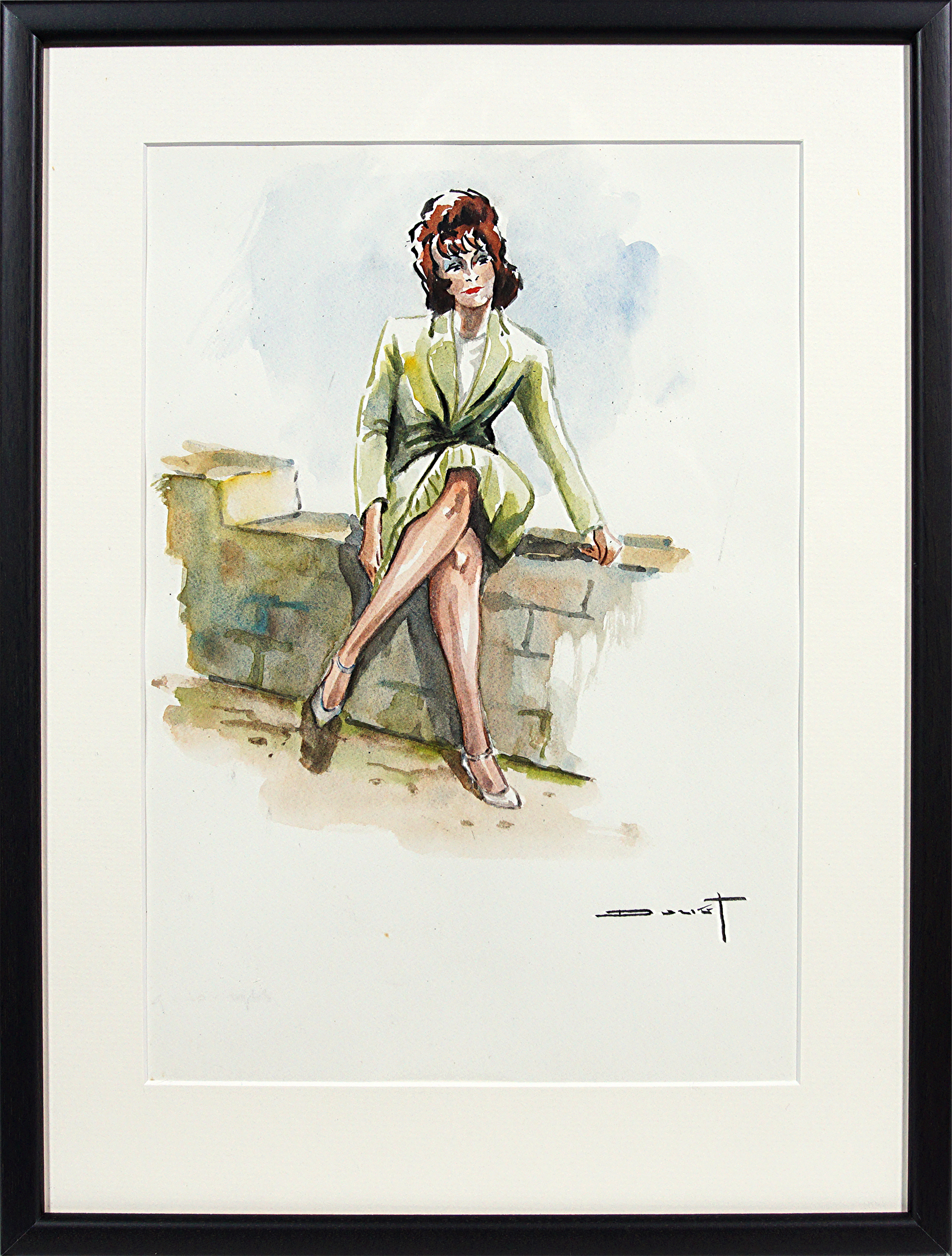 Pierre Douet – Dívka v zelených šatech