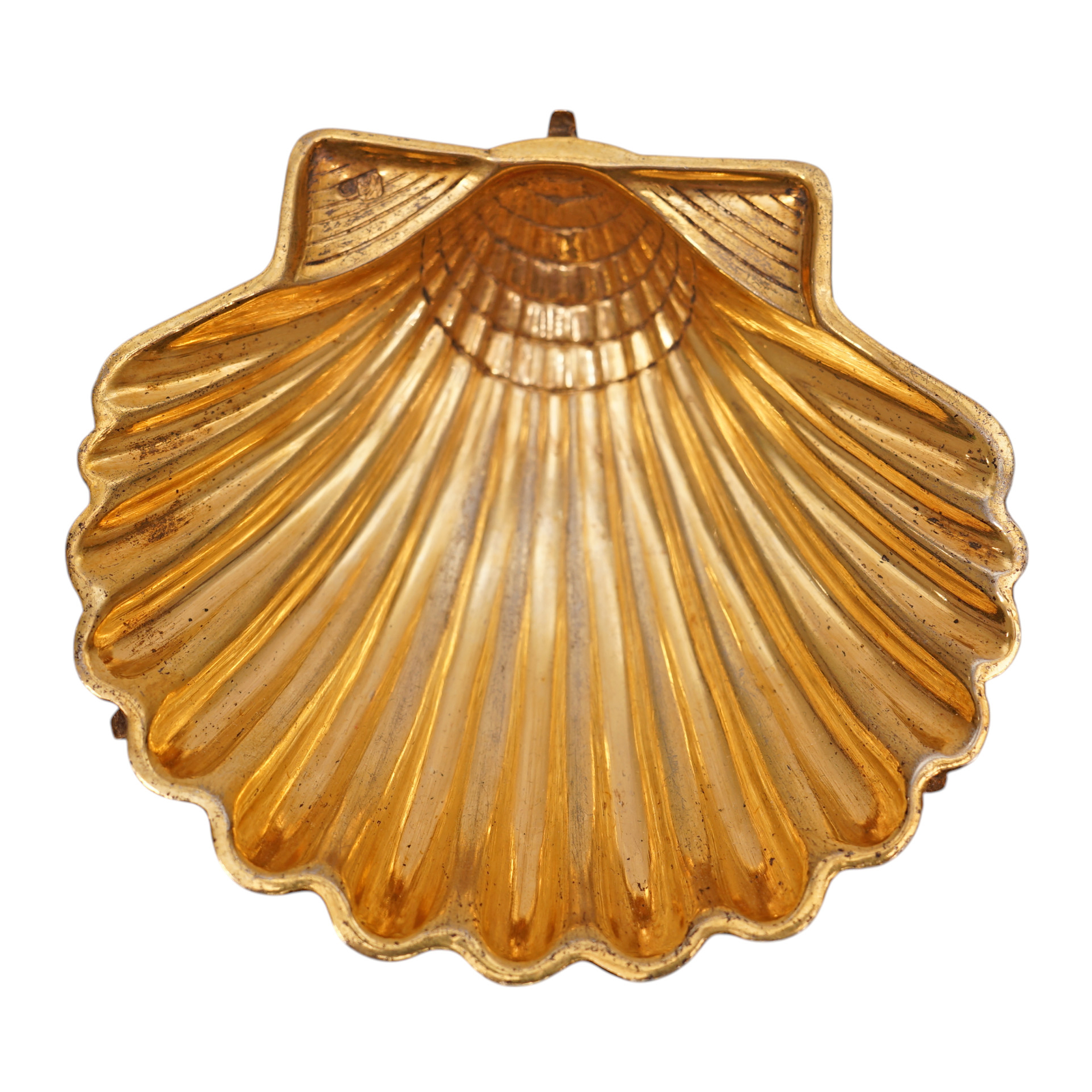 Stříbrná pozlacená miska na prstýnky