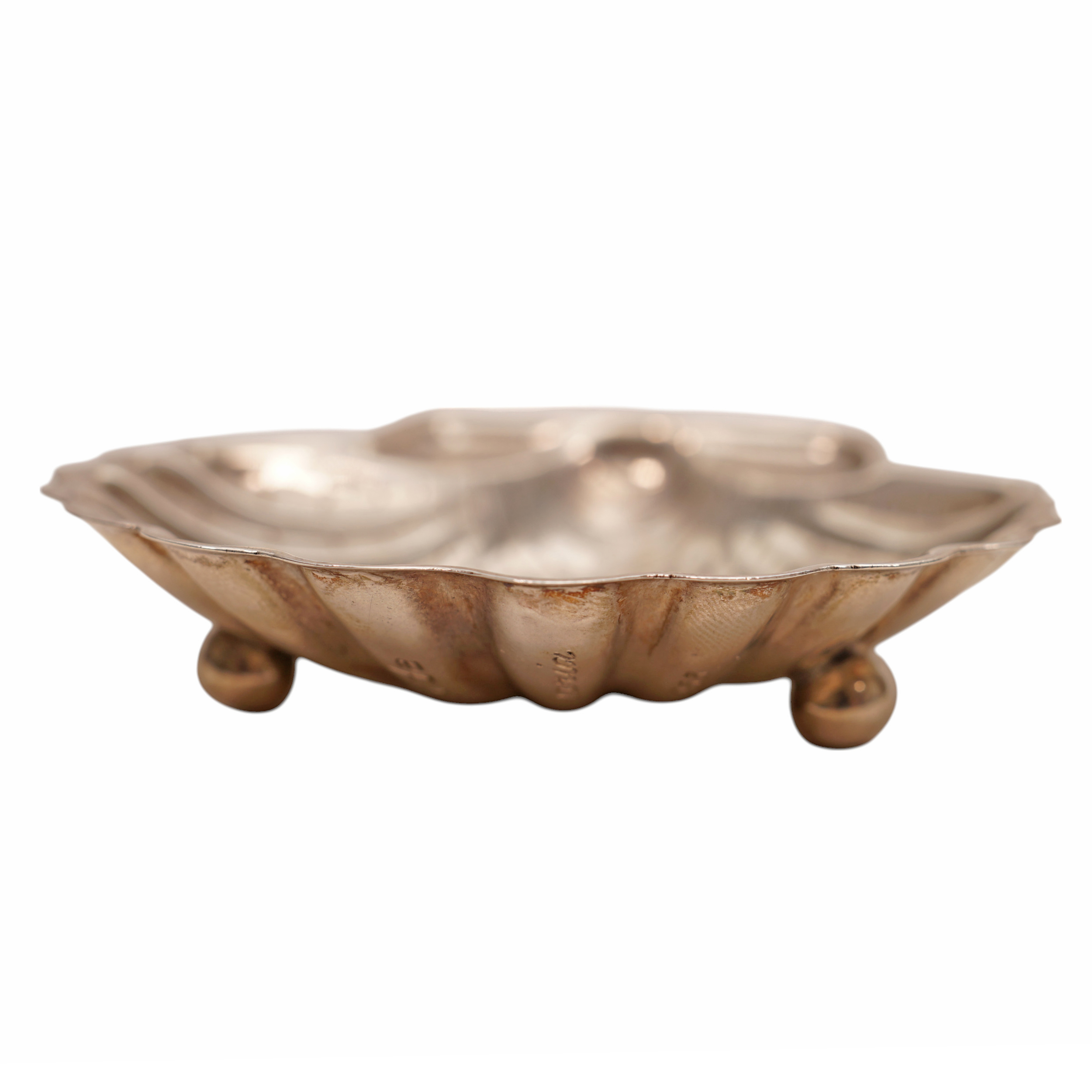 Stříbrná odkládací miska na prstýnky