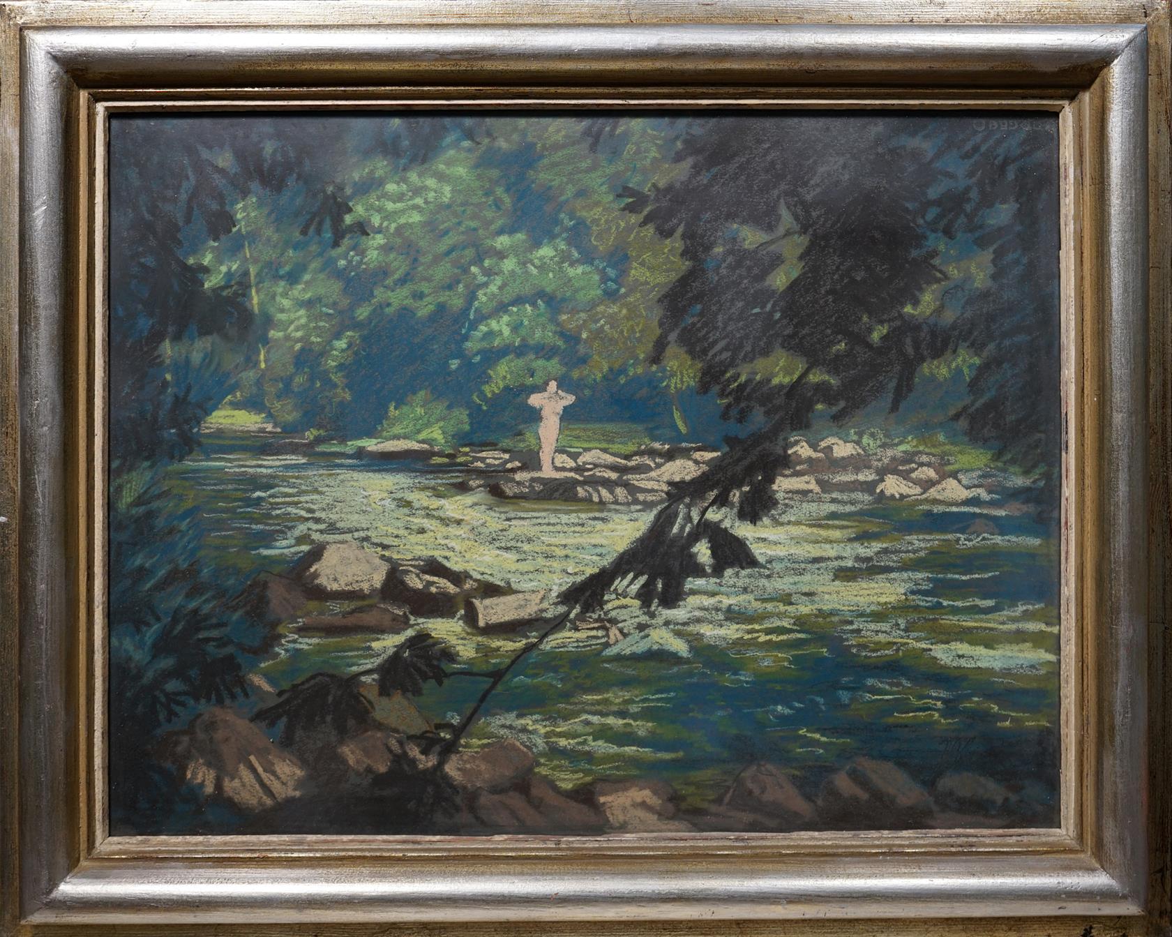 Noční koupání v řece