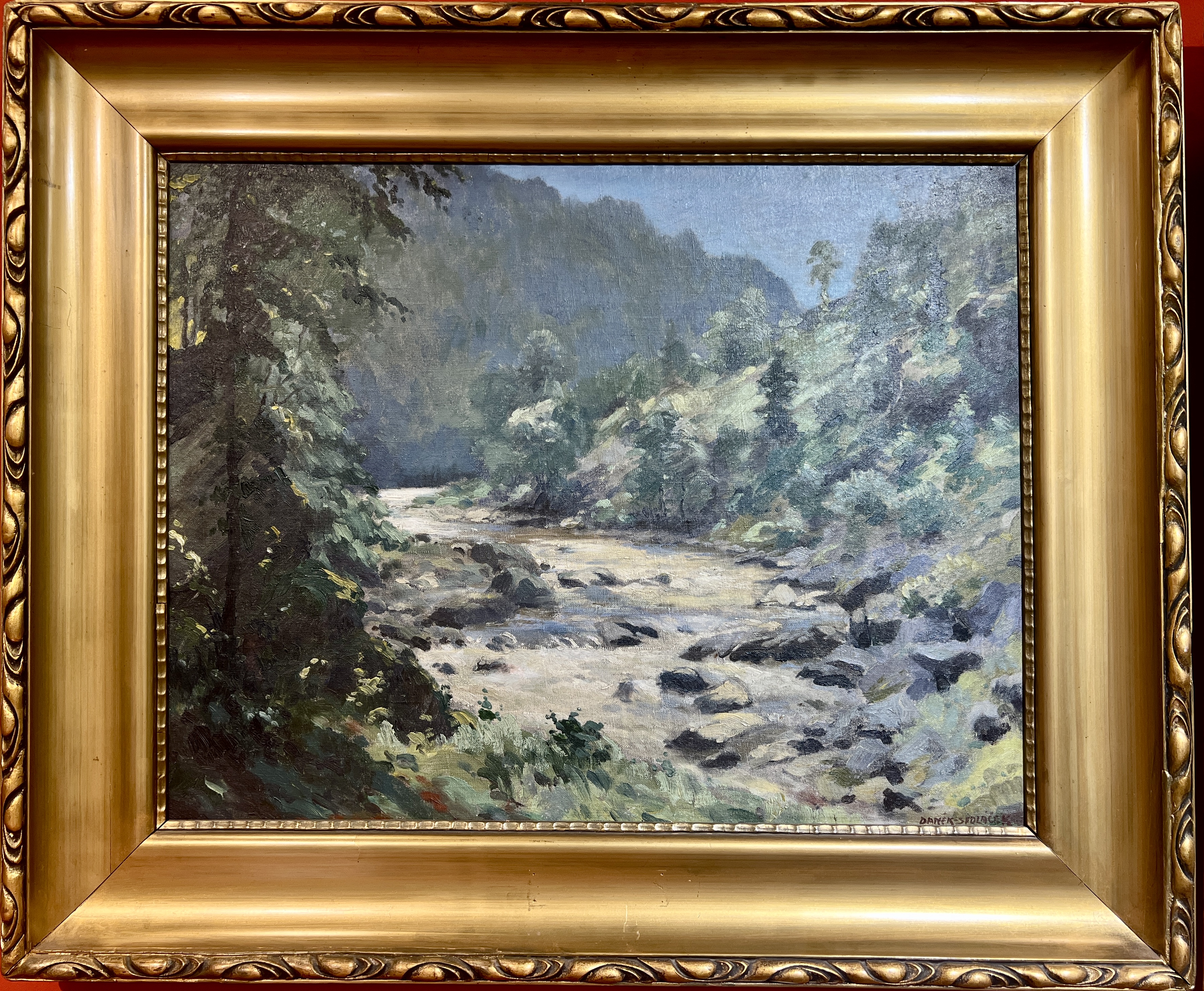 František Daněk-Sedláček, Lesní krajina s horskou bystřinou