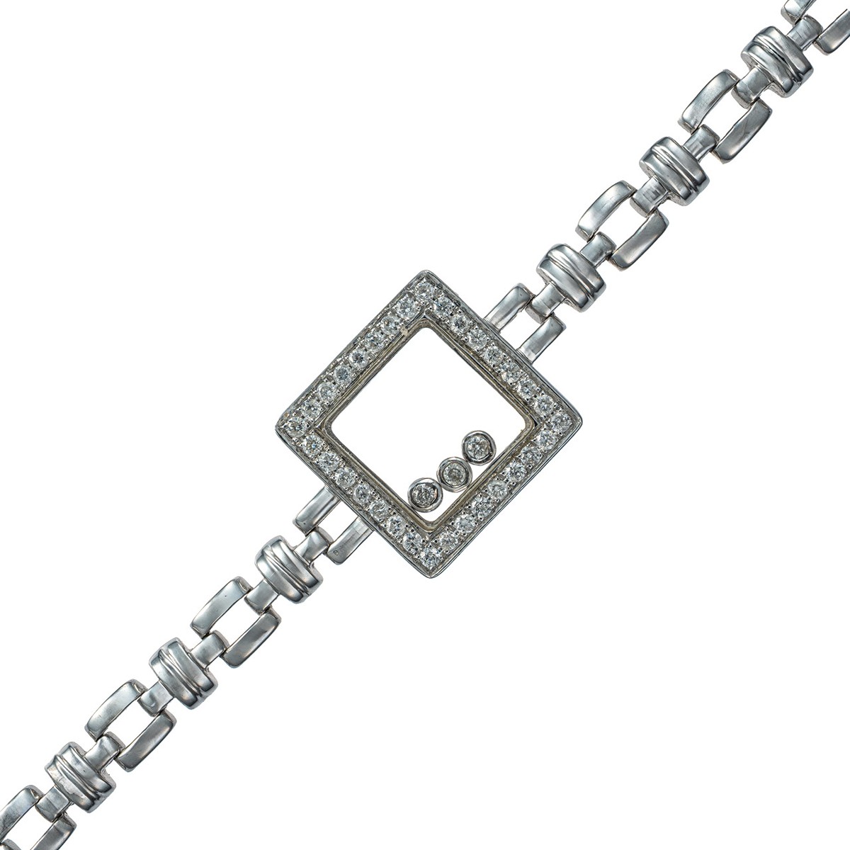 Zlatý náramek s přírodními diamanty