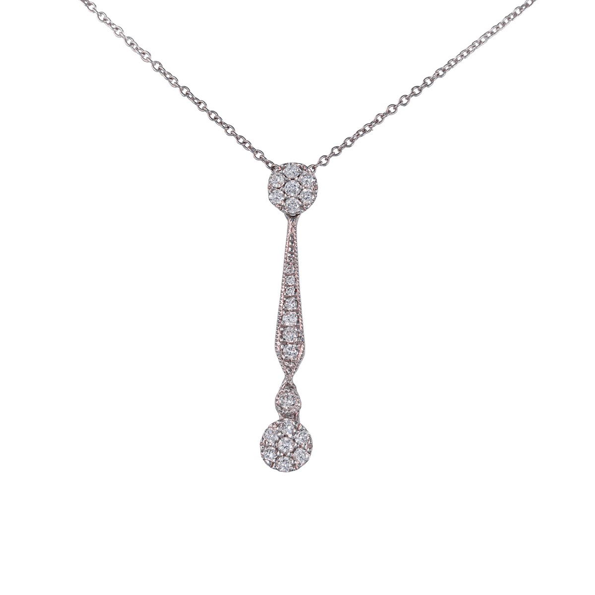 Zlatý náhrdelník s přírodními diamanty