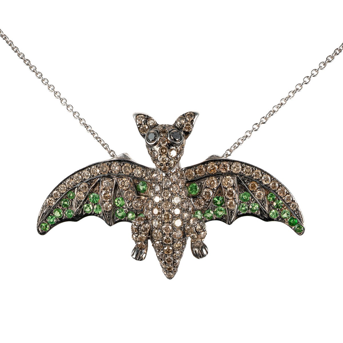 Náhrdelník s diamanty 1 ct a tsavority